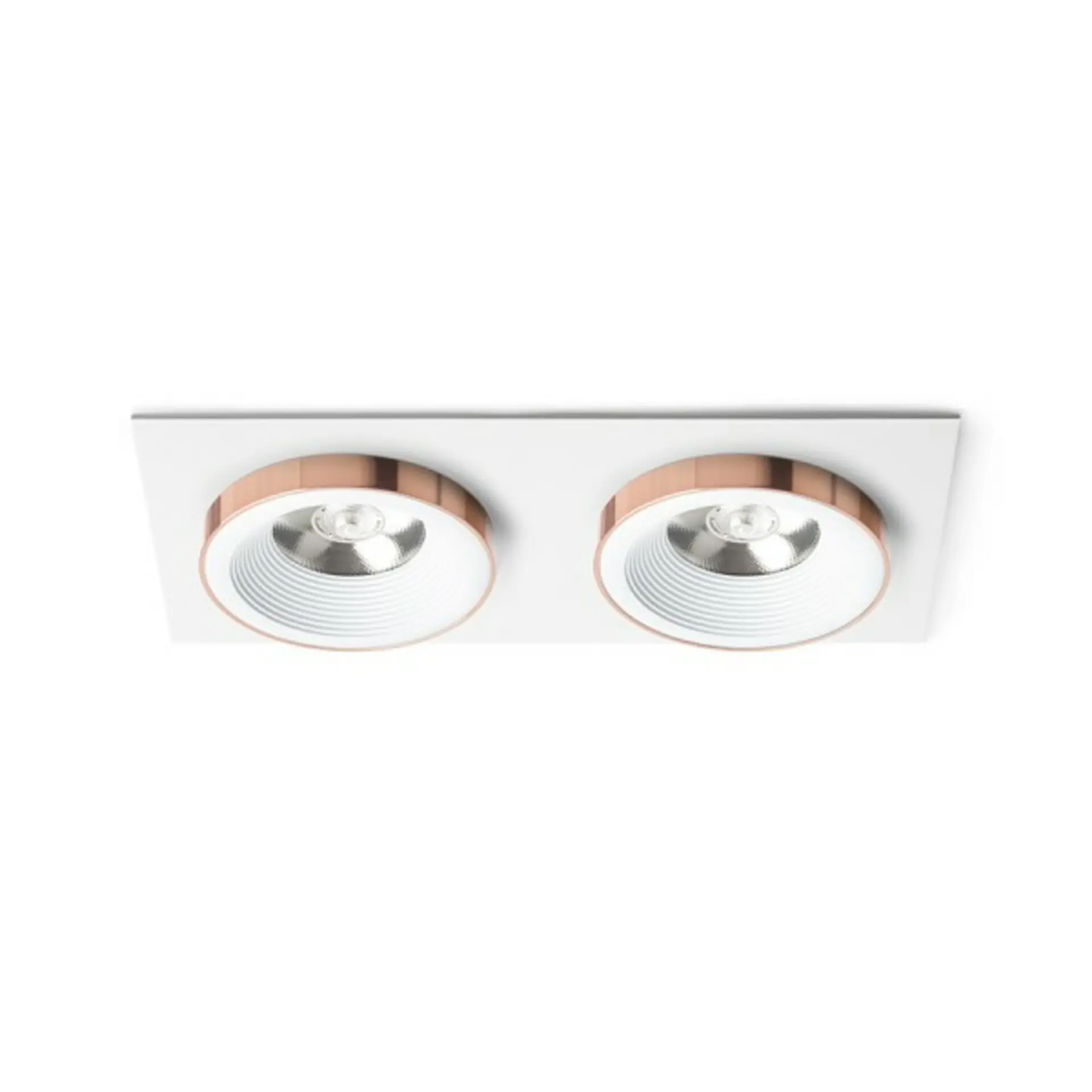 RED R13255 SHARM SQ II zápustná bílá měď 230V LED 2x10W 24° 3000K - RED - DESIGN RENDL