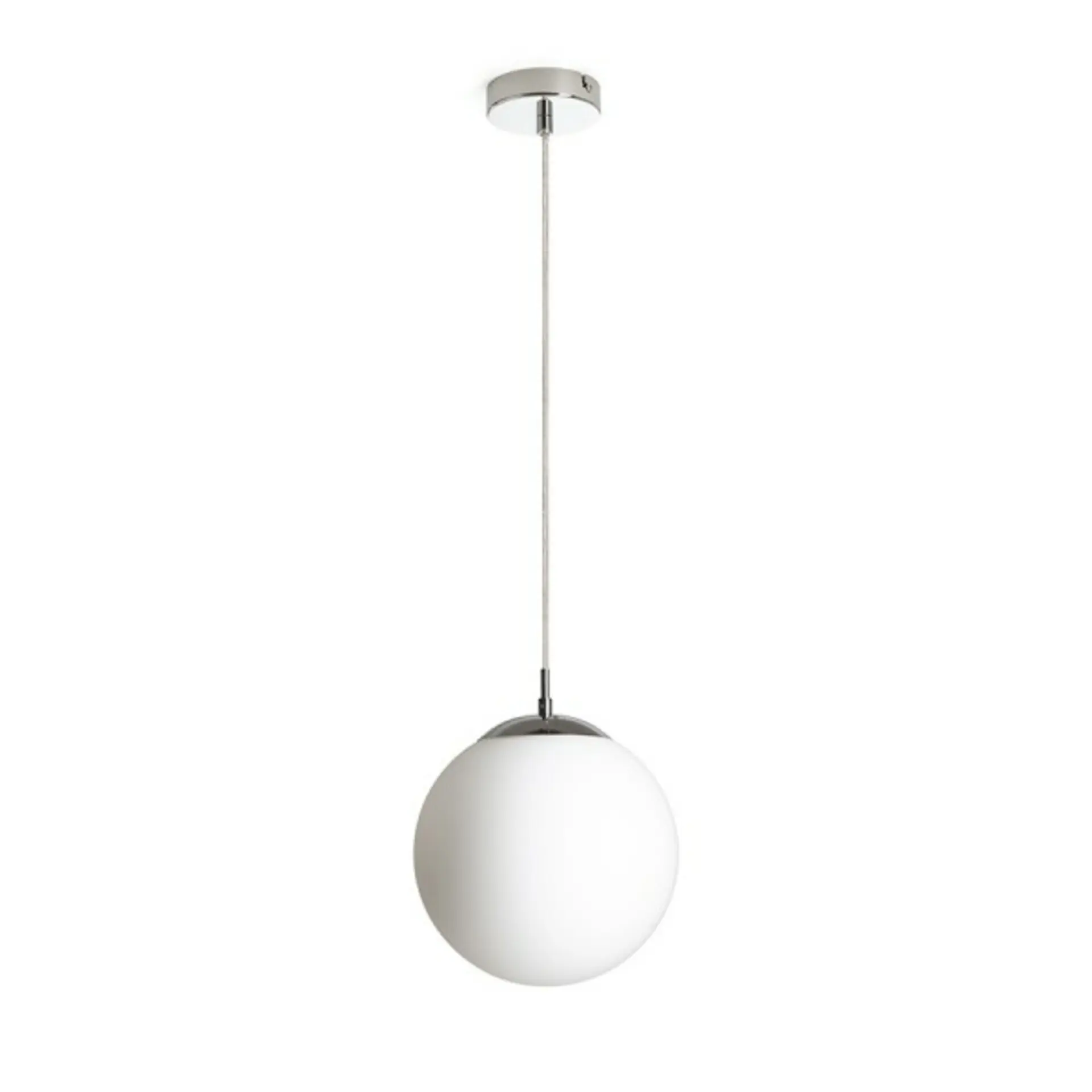 RED - DESIGN RENDL RENDL LUNA 25 závěsná opálové sklo/chrom 230V LED E27 15W R13746