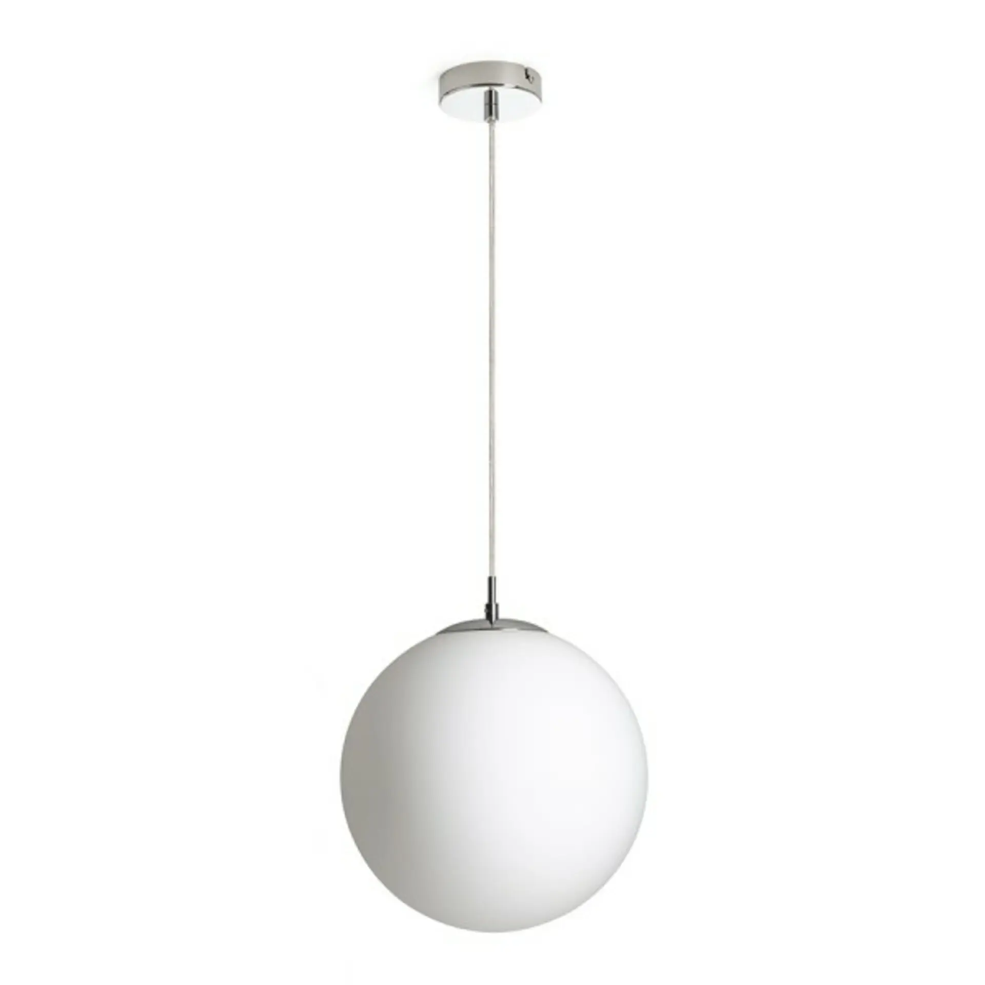 RED R13747 LUNA 30 závěsná opálové sklo/chrom 230V LED E27 15W - RED - DESIGN RENDL