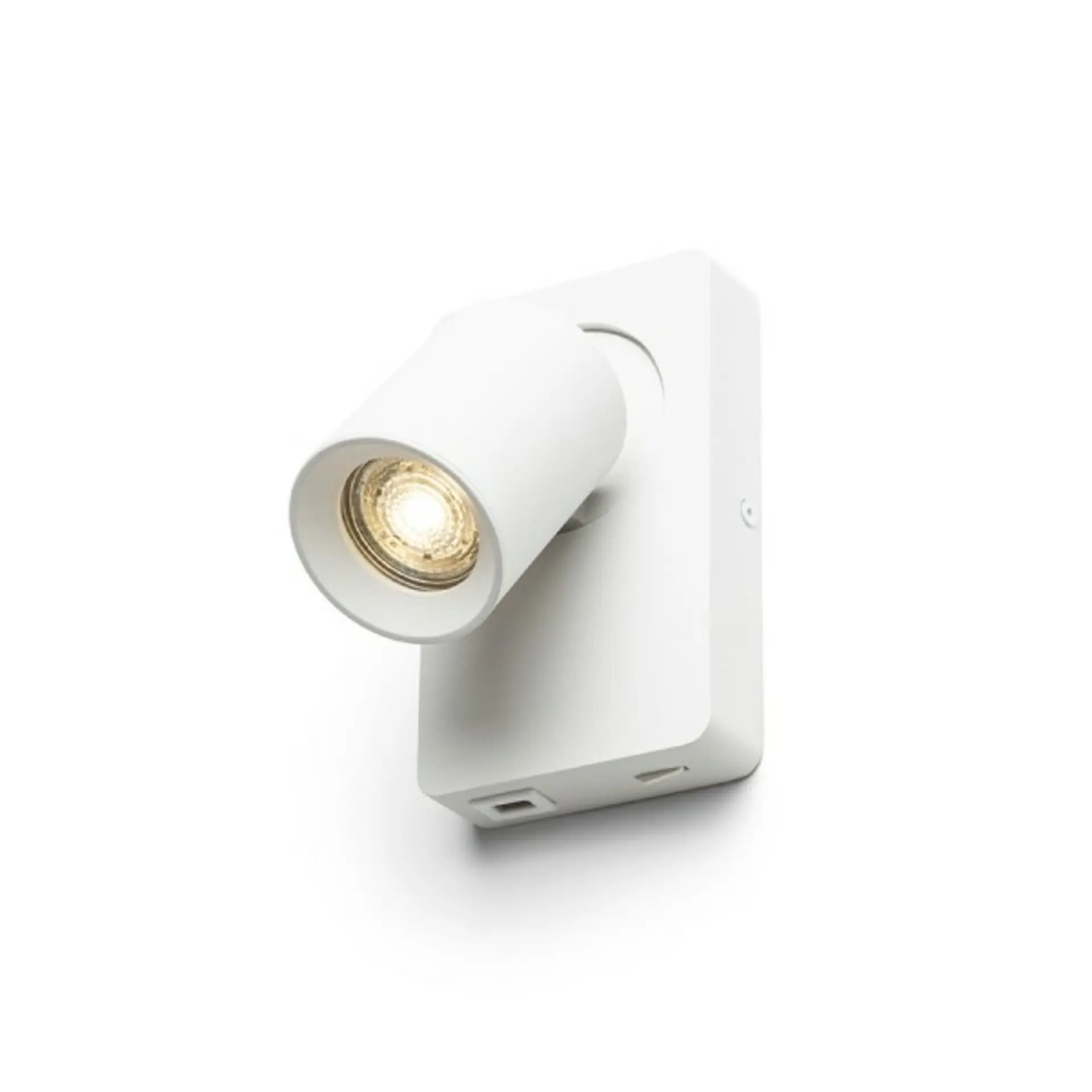 RED R13763 VOLTERA USB svítidlo nástěnné bílá/černá 230V GU10 50W - RED - DESIGN RENDL