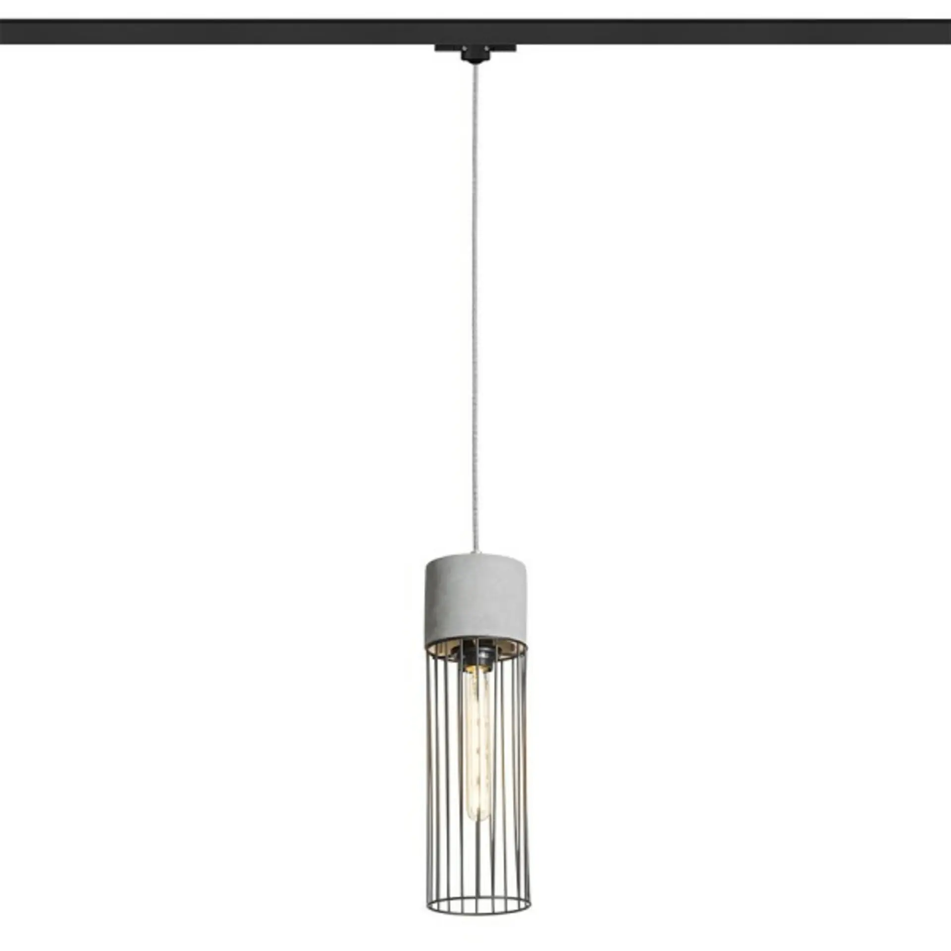 RED R13816 BURTON pro tříokr. lištu beton/černá 230V E27 42W - RED - DESIGN RENDL