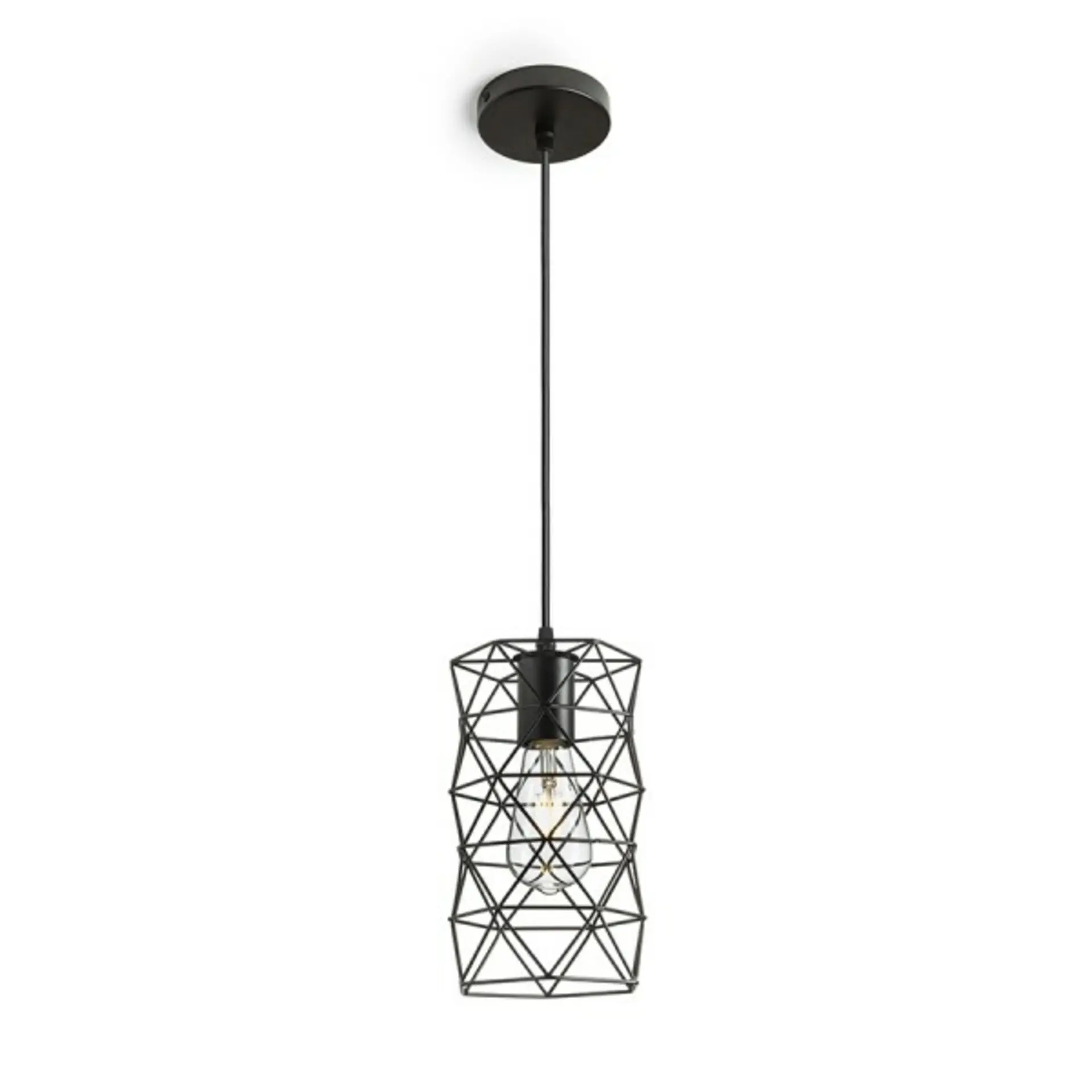 RED - DESIGN RENDL RENDL ILUSIA závěsná černá 230V E27 42W R13892