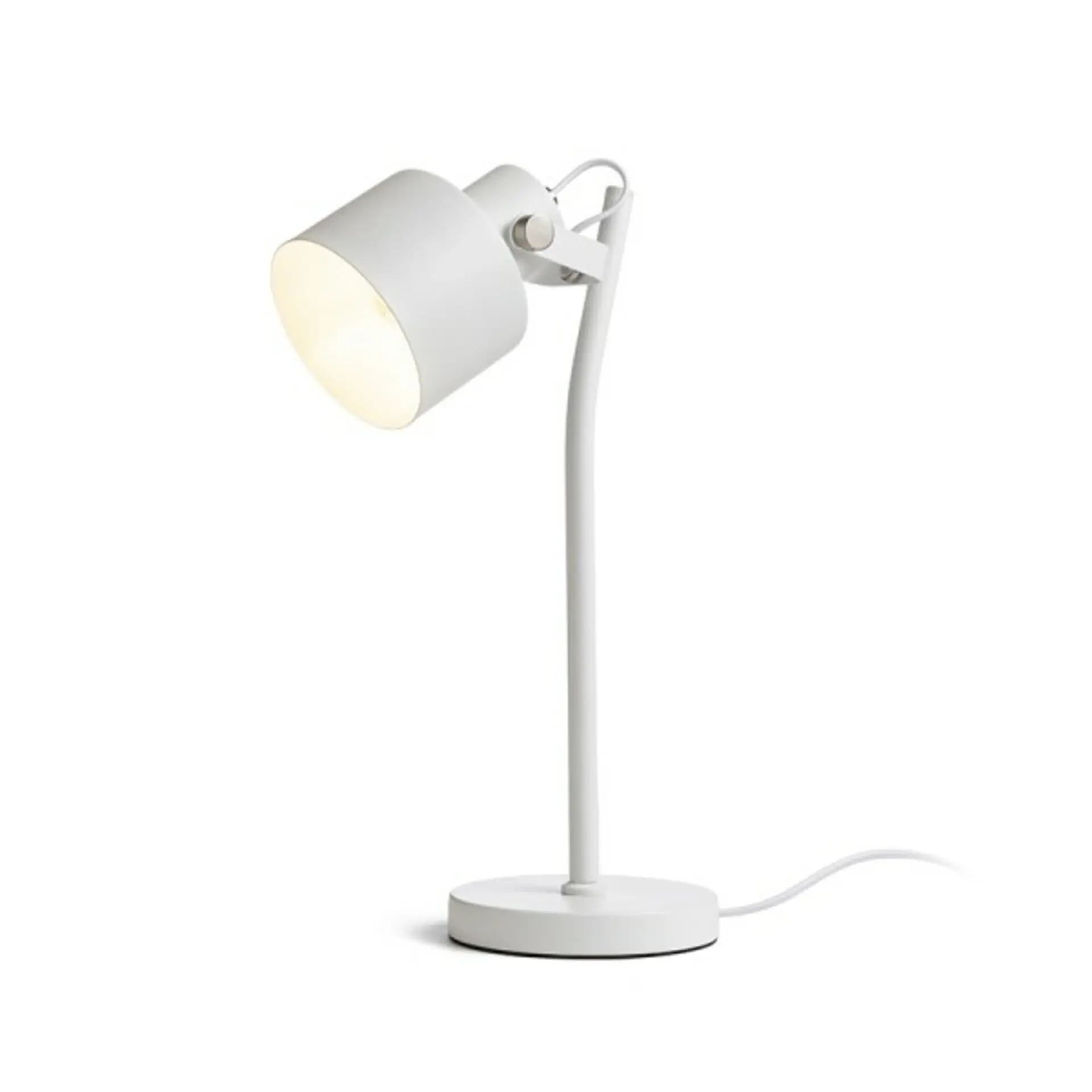 RED - DESIGN RENDL RENDL CELEIA stolní matná bílá matný nikl 230V E27 40W R13903