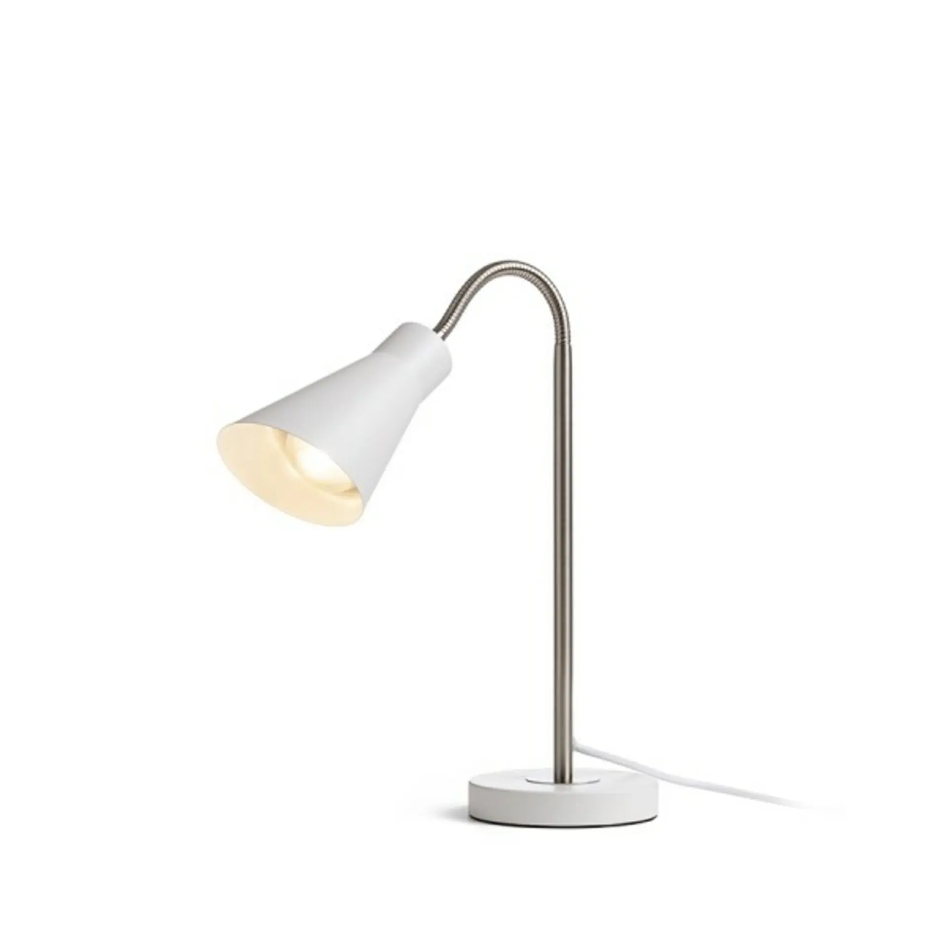 RED - DESIGN RENDL RENDL ANIKA stolní matná bílá matný nikl 230V E27 40W R13905