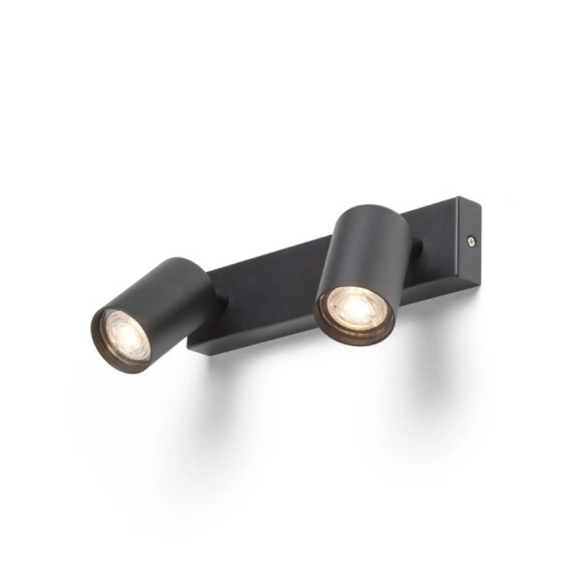 RED - DESIGN RENDL RENDL DUDE II přisazená černá 230V LED GU10 2x9W R13923