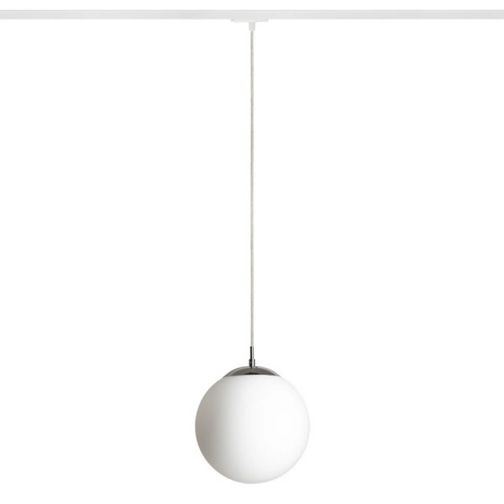 RED - DESIGN RENDL RENDL LUNA 25 pro jednookr. lištu opálové sklo/chrom 230V E27 15W R13965