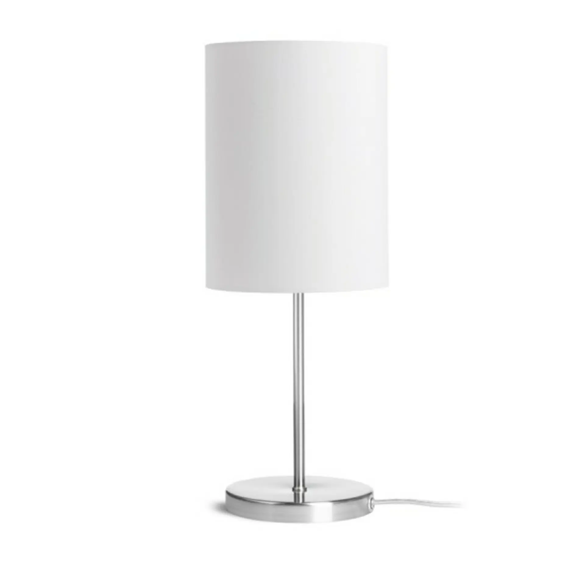 RED - DESIGN RENDL RENDL NYC/RON 15/20 stolní Polycotton bílá/nikl 230V E27 7W R14056