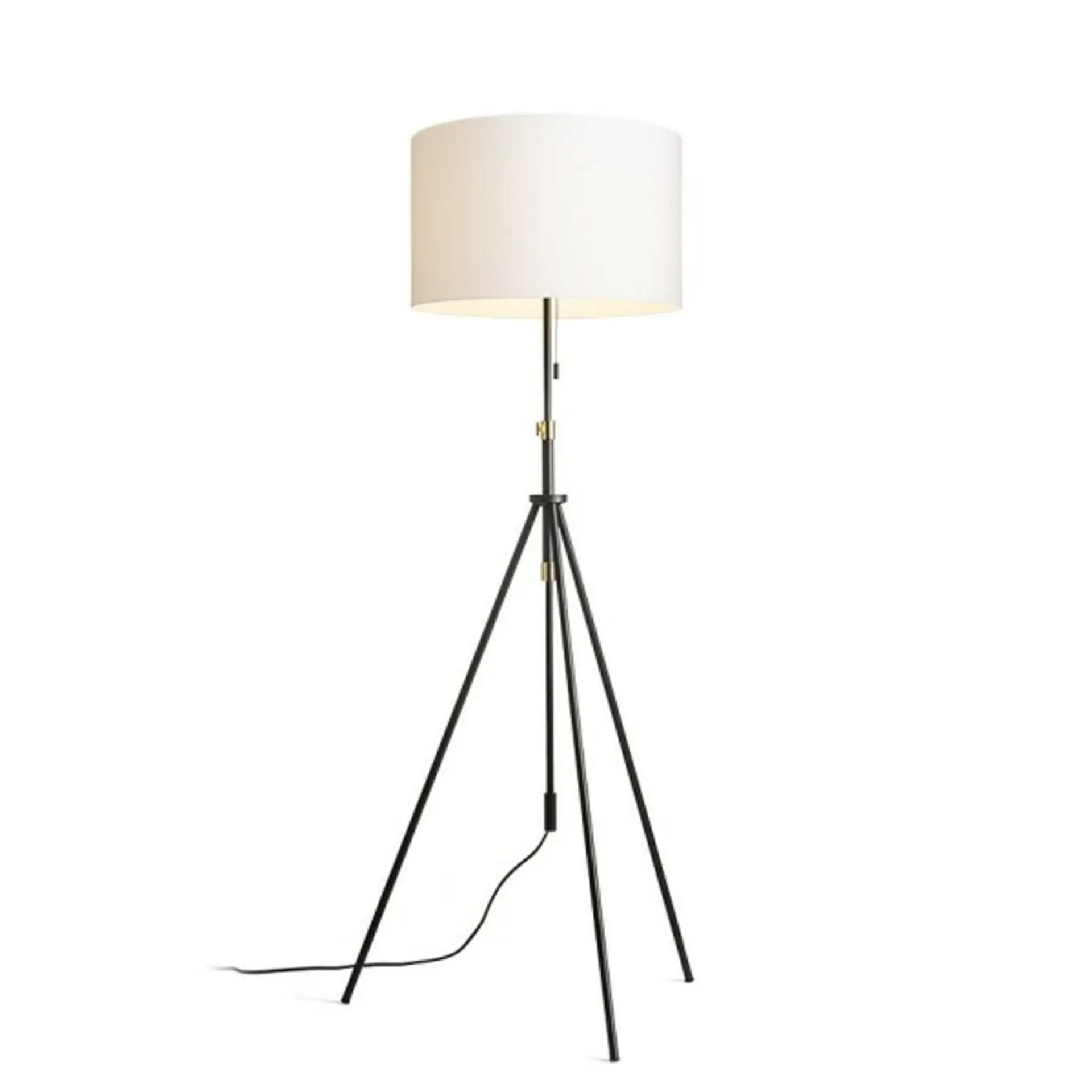 RED - DESIGN RENDL RENDL LUTON/RON 55 stojanová Polycotton bílá/černá/kov 230V E27 11W R14067