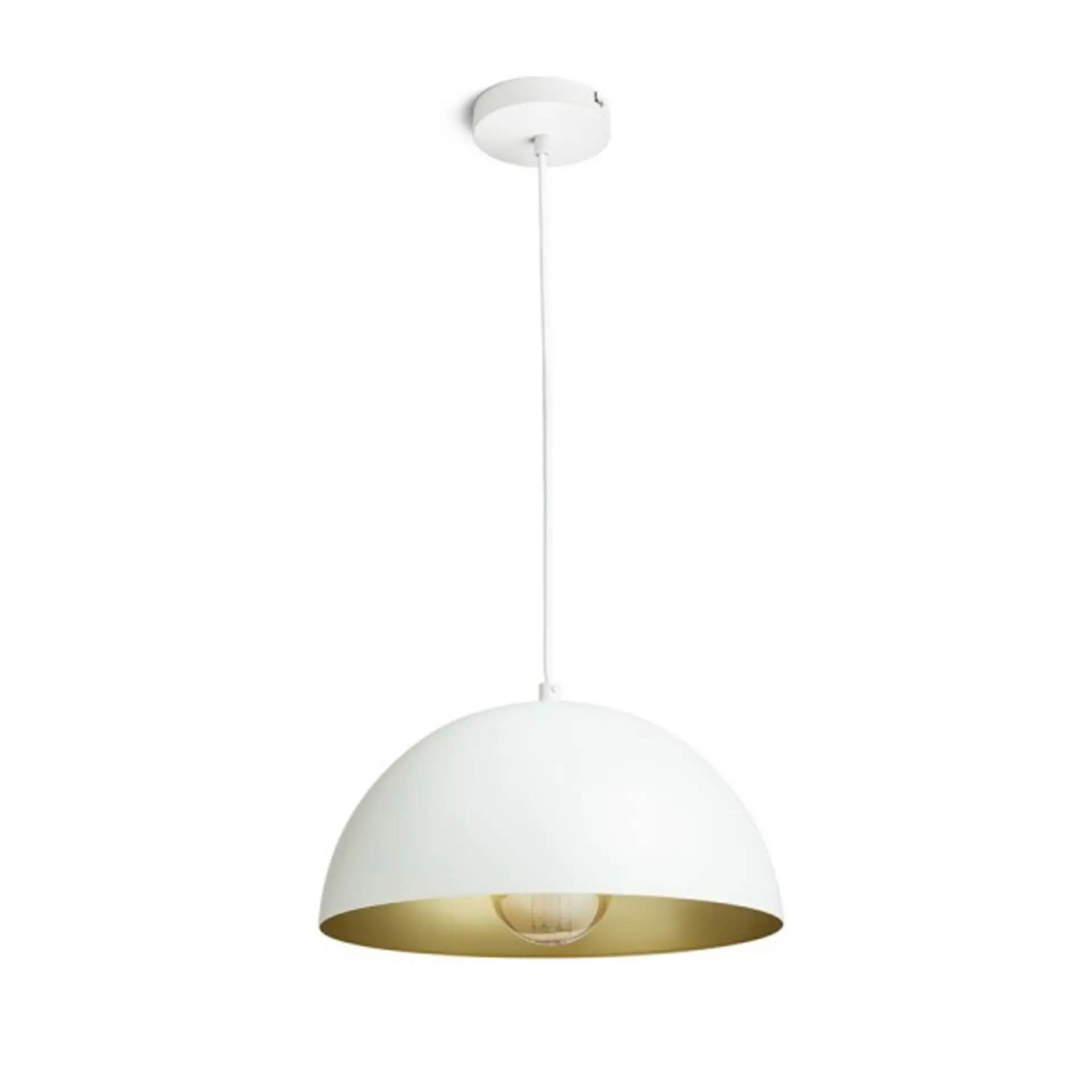 RED - DESIGN RENDL RENDL GLADYS 30 závěsná bílá/zlatá 230V E27 15W R14108