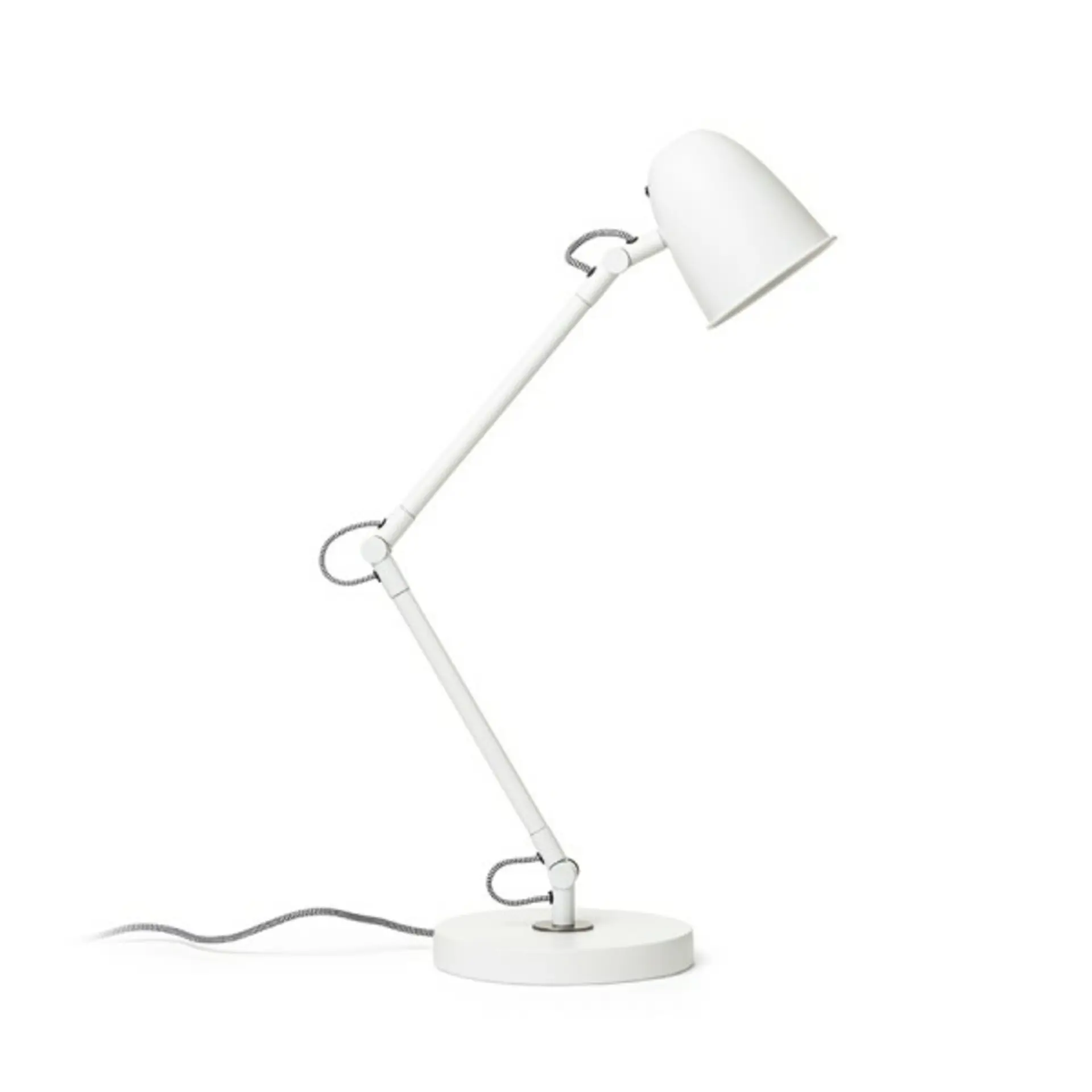 RED - DESIGN RENDL RENDL DANNY stolní lampa bílá matný nikl 230V E14 5W R14187