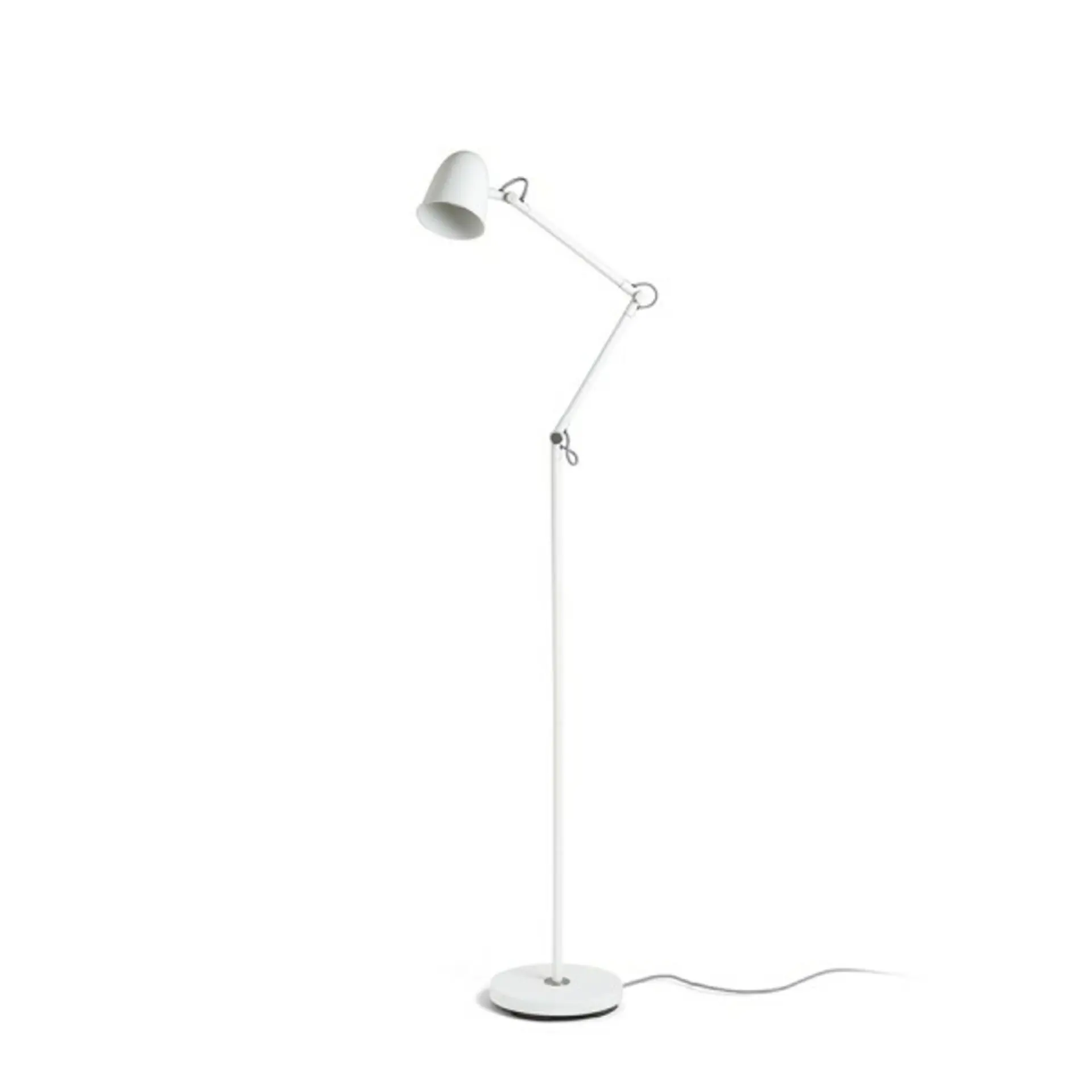 RED - DESIGN RENDL RENDL DANNY stojanová lampa bílá matný nikl 230V E14 5W R14189