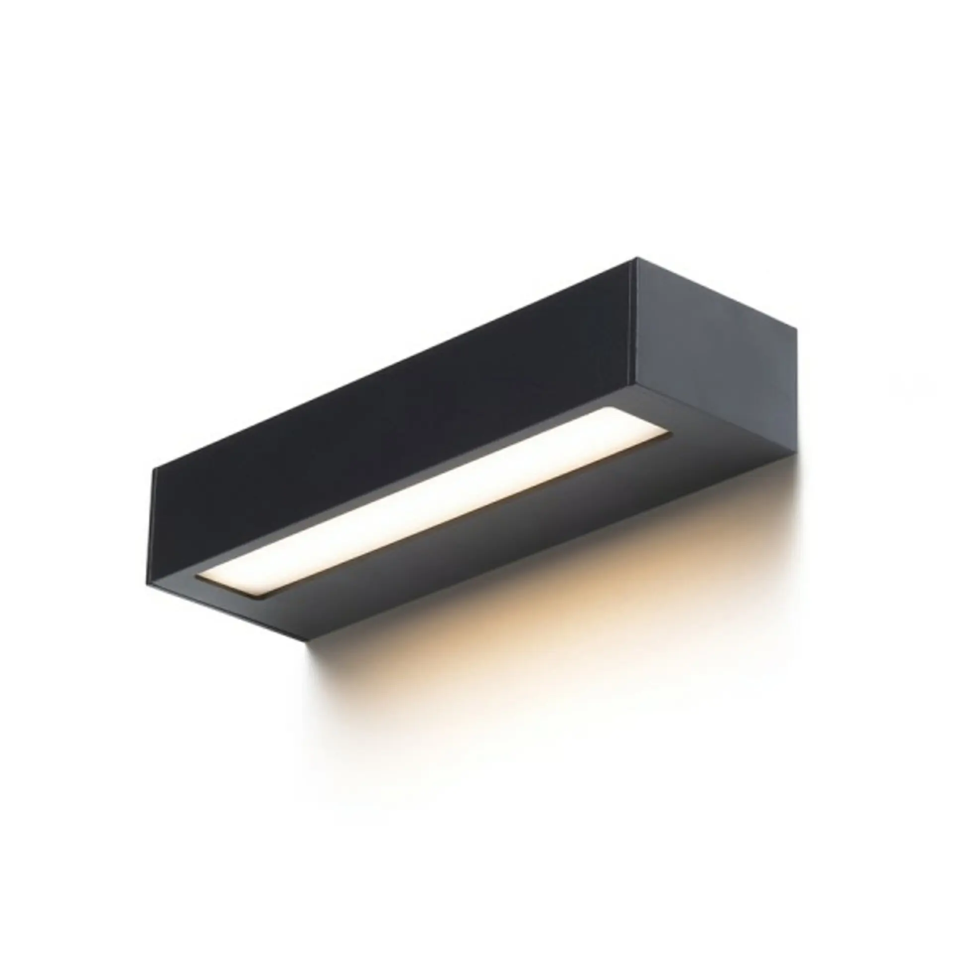 RED - DESIGN RENDL RENDL ASTER 25 nástěnné svítidlo černá mléčný akryl 230V LED 2x6W IP65 3000K R14198