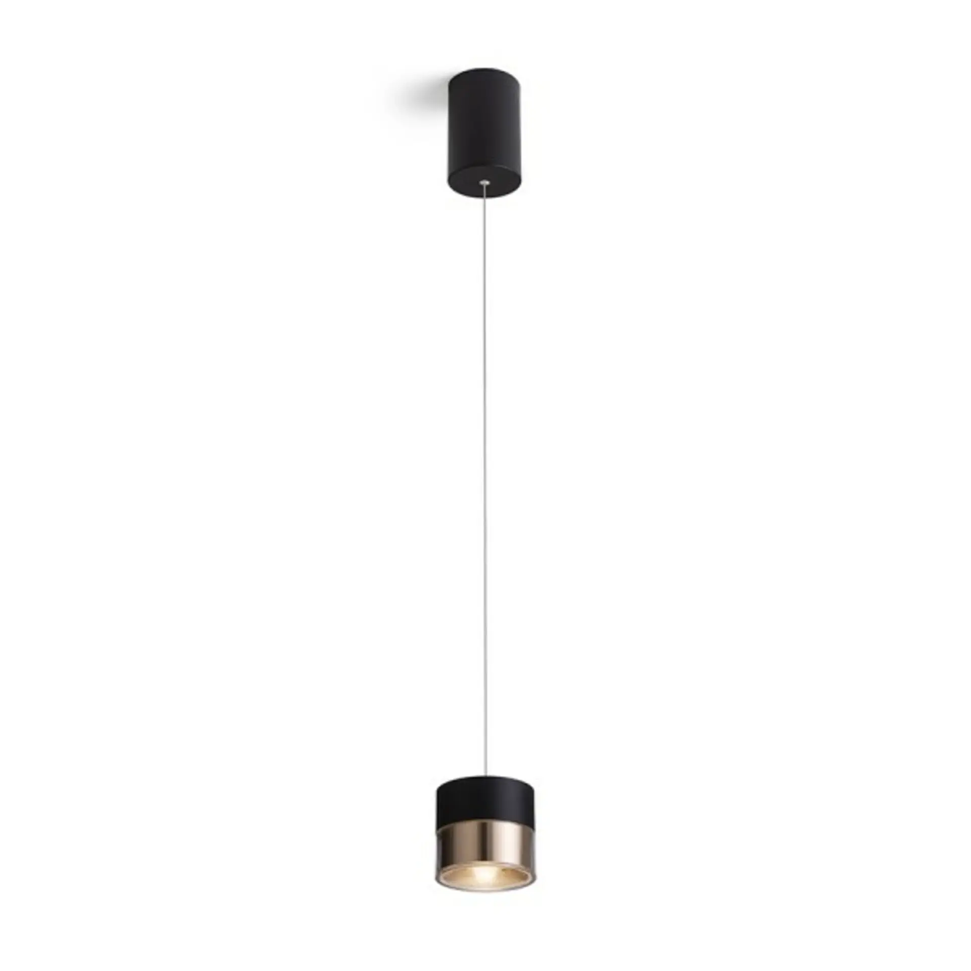 RED - DESIGN RENDL RENDL JUNIPER závěsné svítidlo stahovatelná černá/zlatá 230V LED 15W 30° 3000K R14219