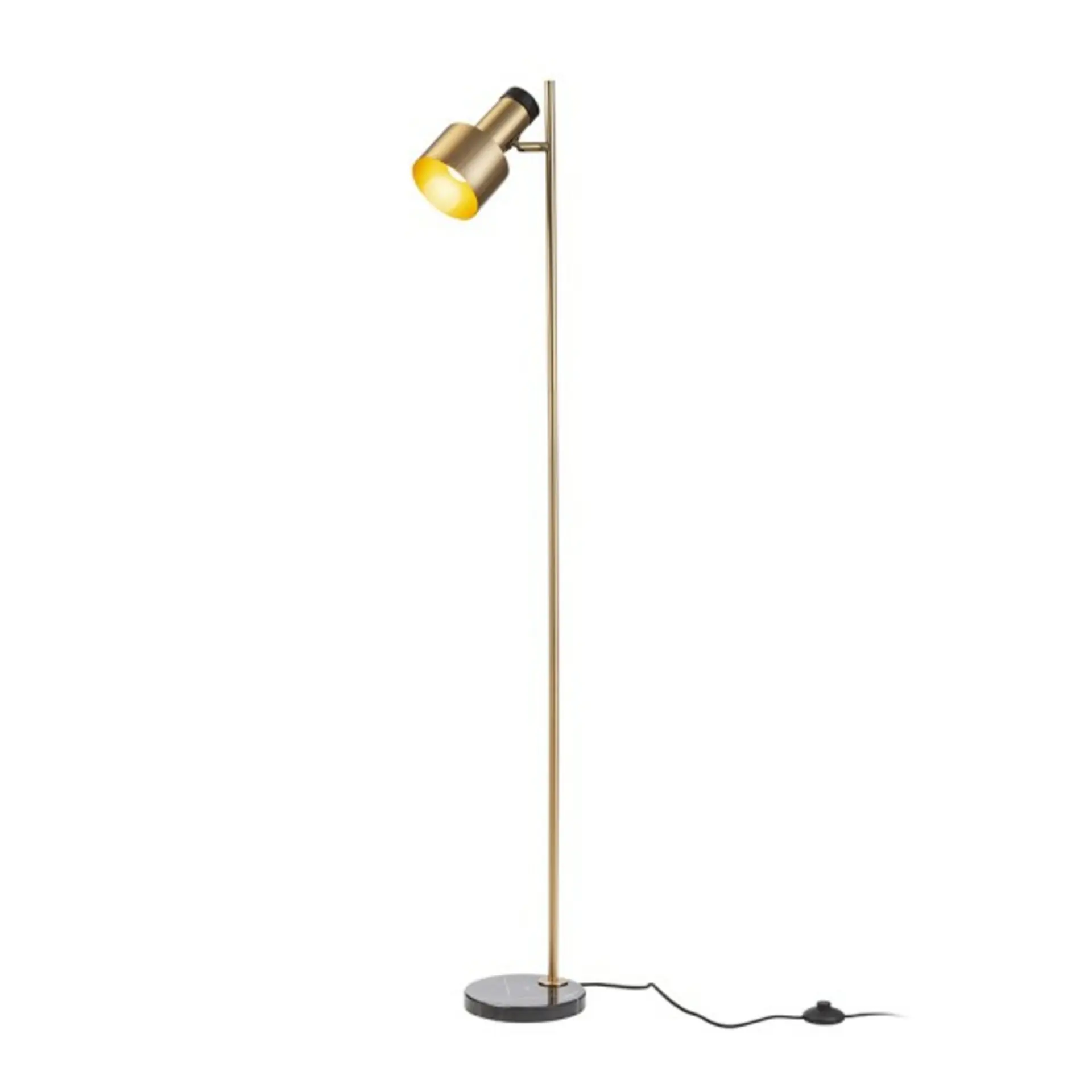 RED - DESIGN RENDL RENDL DIVINA stojanová lampa mosaz/dekor černý mramor 230V E27 5W R14262