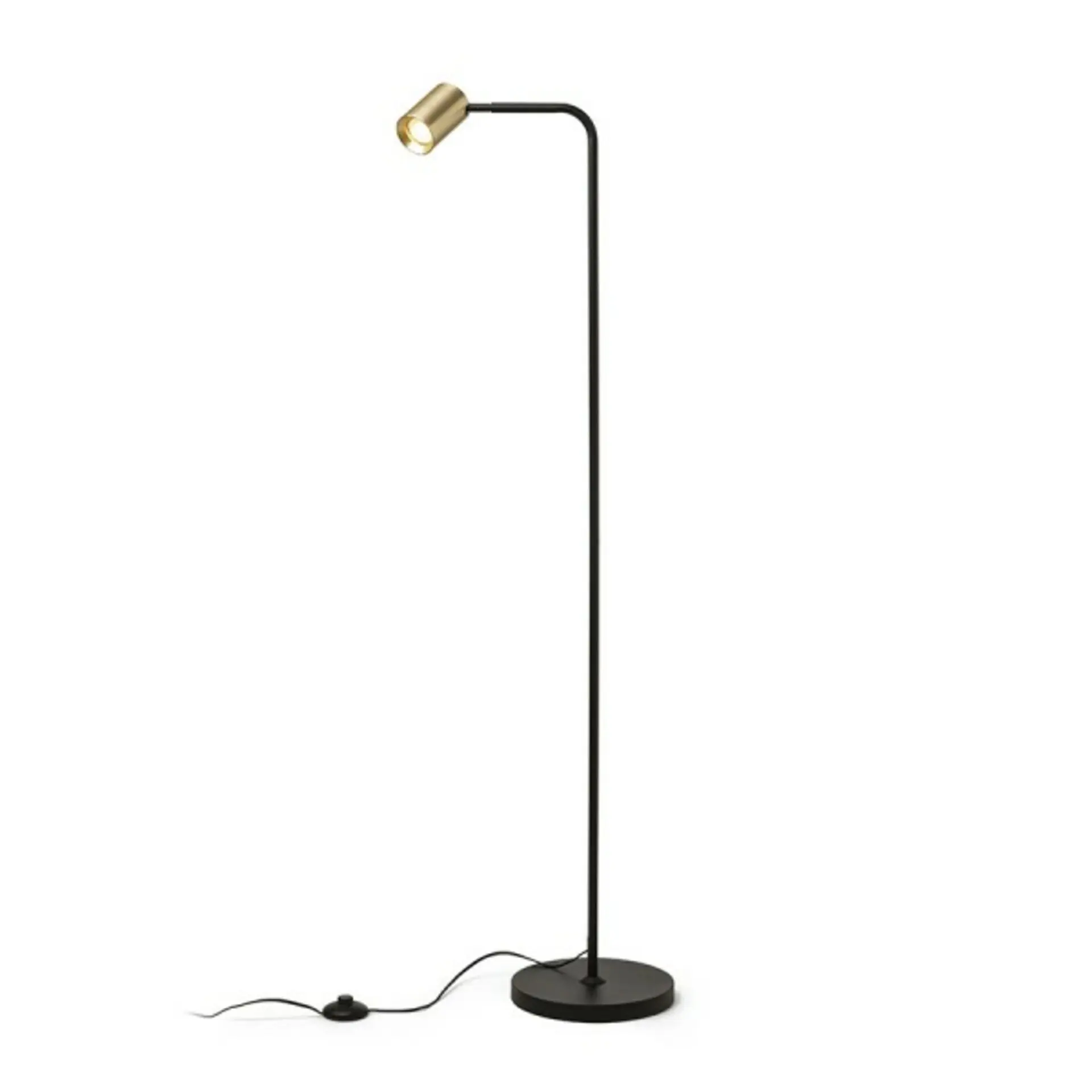 RED - DESIGN RENDL RENDL FLYNN I stojanová lampa černá/česaná mosaz 230V GU10 9W R14264