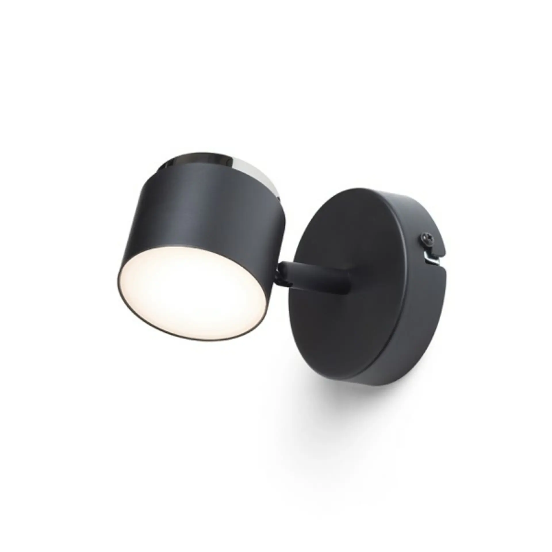 RED - DESIGN RENDL RENDL NOVA I nástěnné svítidlo černá chrom/mléčný akryl 230V LED 4.2W 3000K R14273
