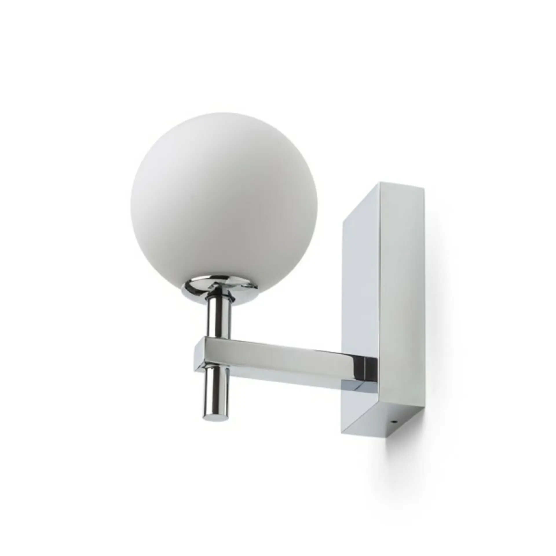 RED - DESIGN RENDL RENDL PEGGY nástěnné svítidlo chrom/opálové sklo 230V G9 6W IP44 R14388