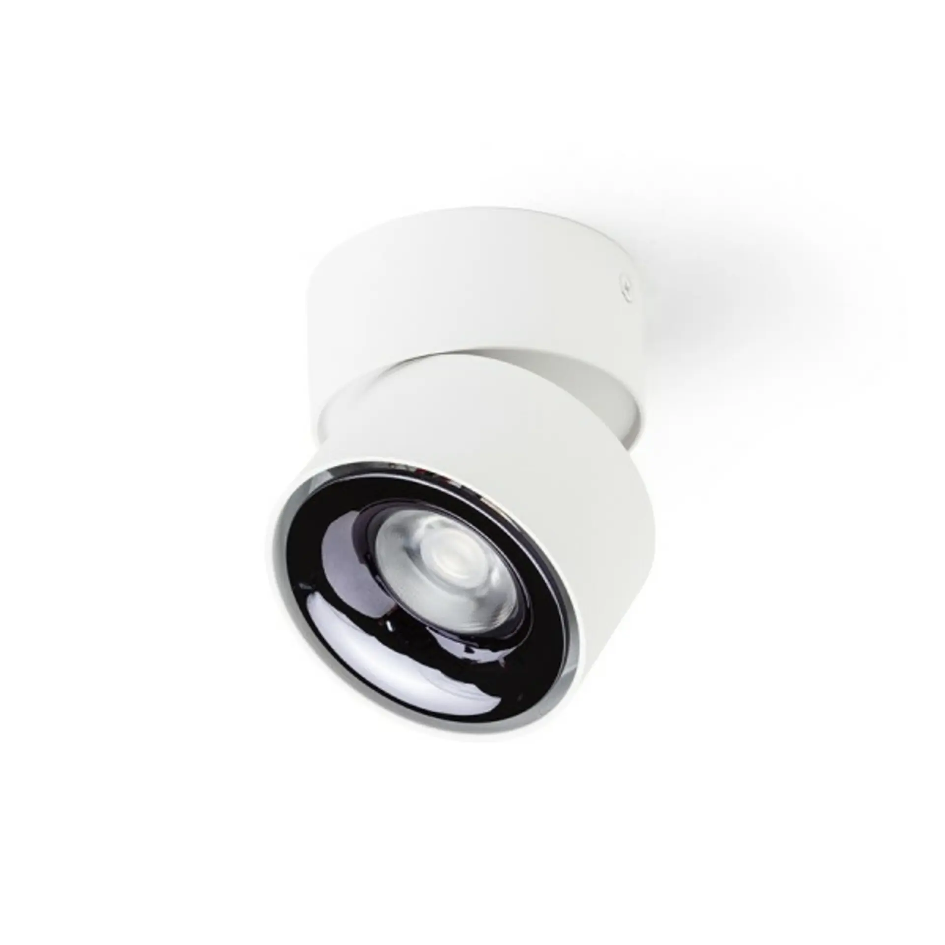 RED - DESIGN RENDL RENDL ALBANO přisazená bílá černý chrom 230V LED 5W 3000K R14425