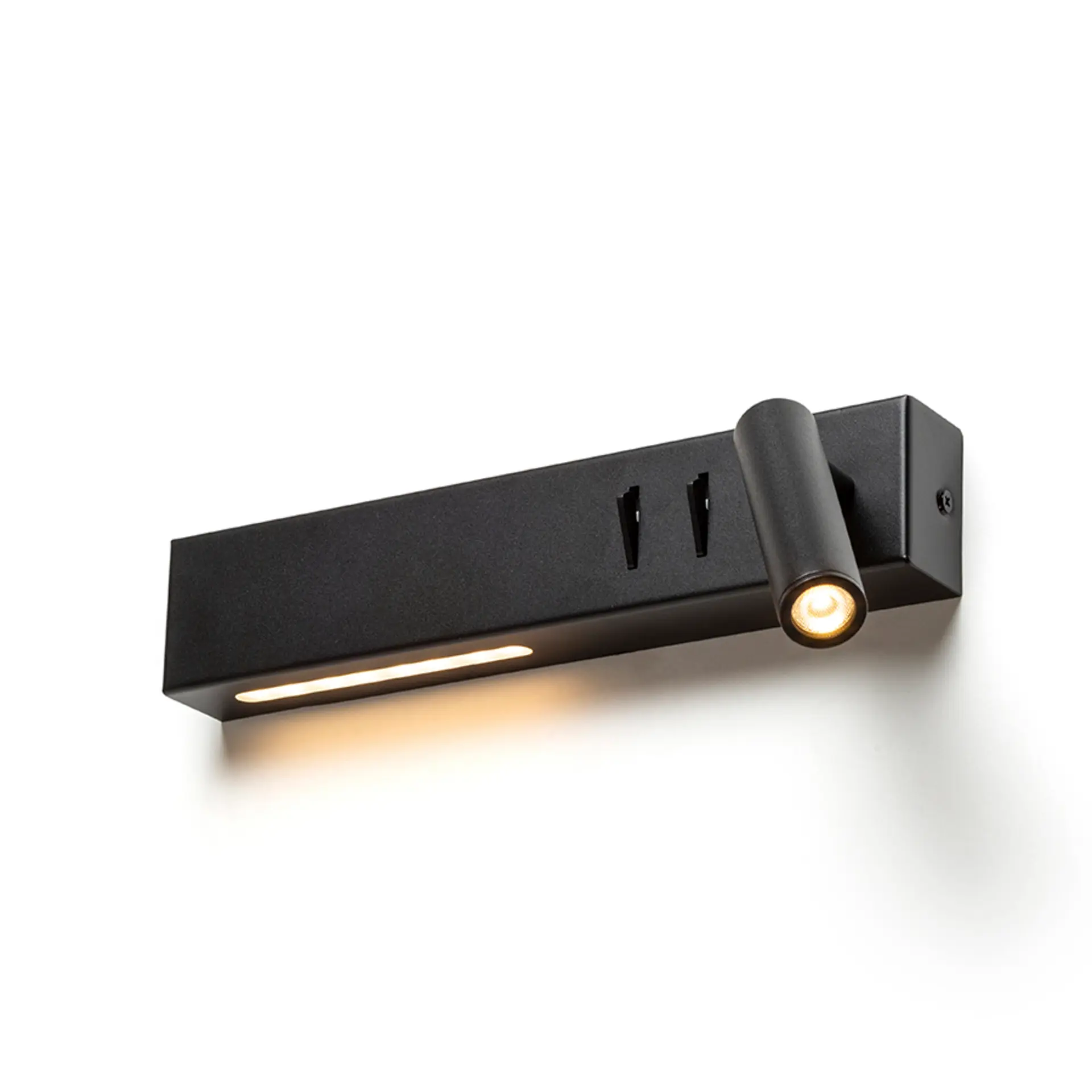 RED - DESIGN RENDL RENDL ODEON LED bodové světlo, k posteli černá R14524