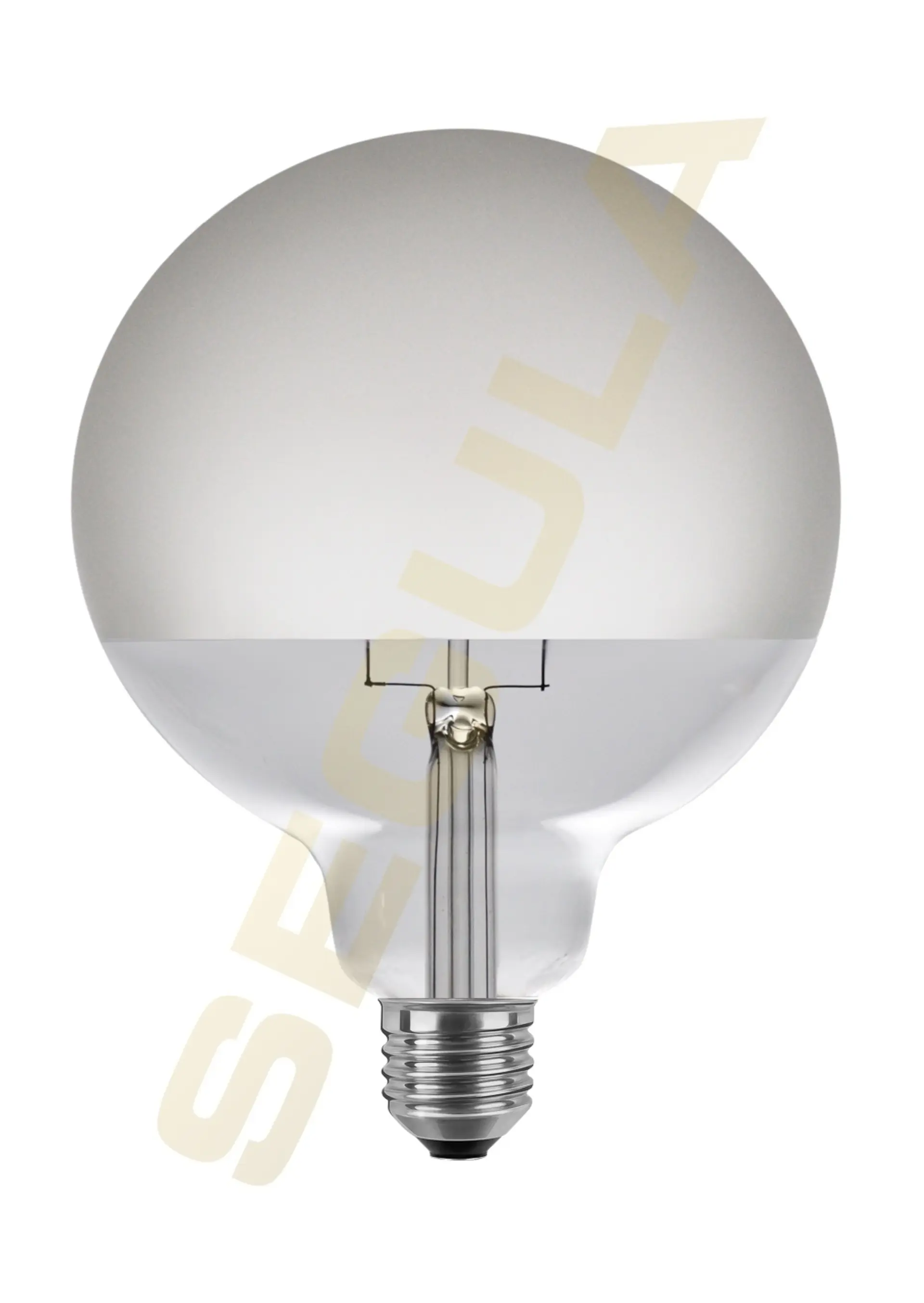 BIG WHITE SLV LED Koule 125 Half Moon LED žárovka, E27, fázové stmívání, 7W, 2700K 1008157