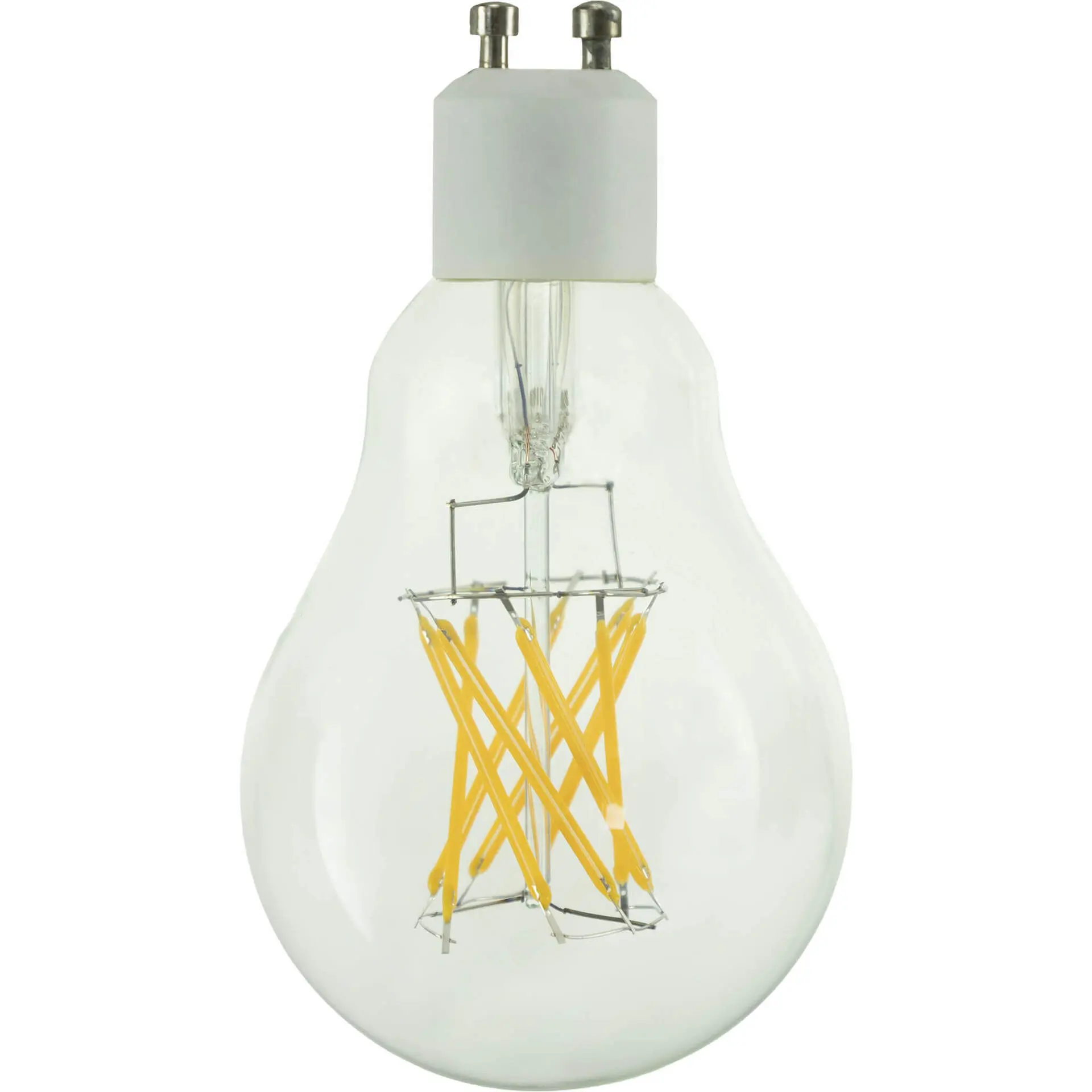 BIG WHITE SLV LED A60 Crossed Filament LED žárovka, GU10, fázové stmívání, 6,5W, 2700K 1008375