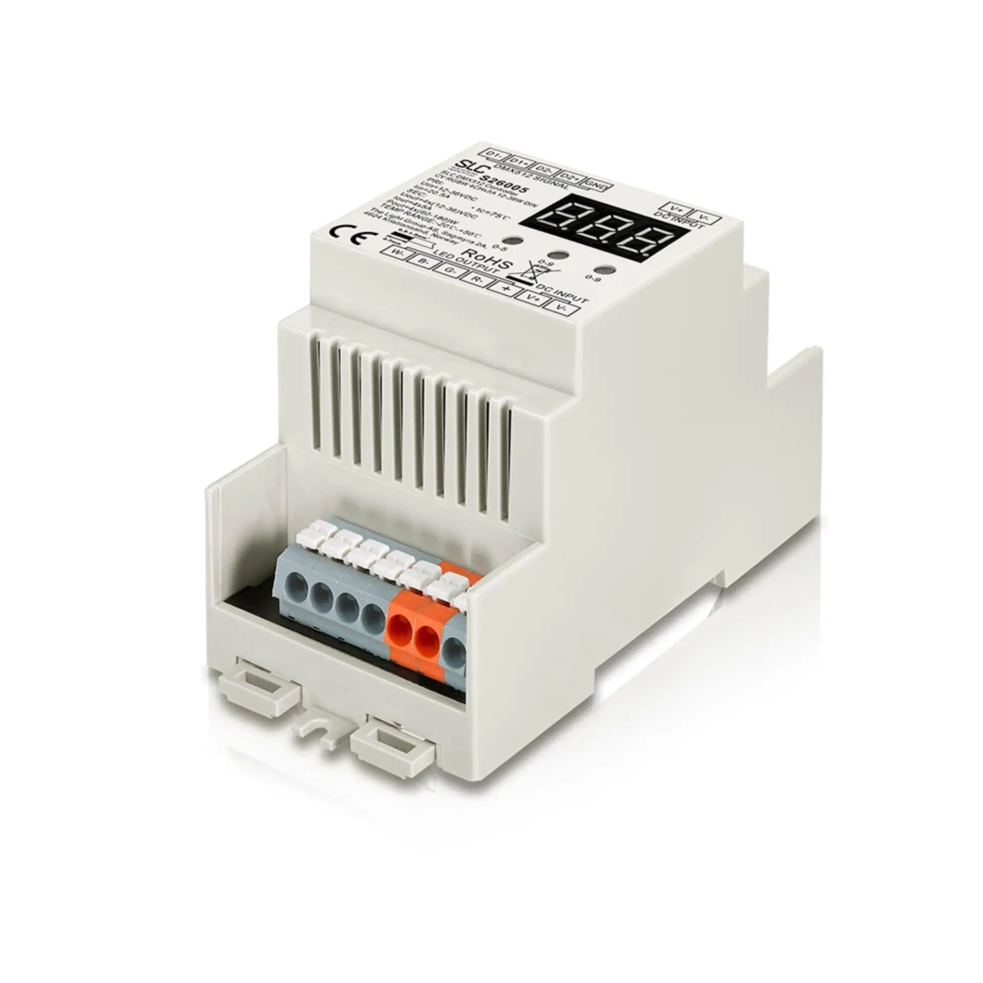 SLC Controller 4x5A 480W DMX_512 IP20 DIN