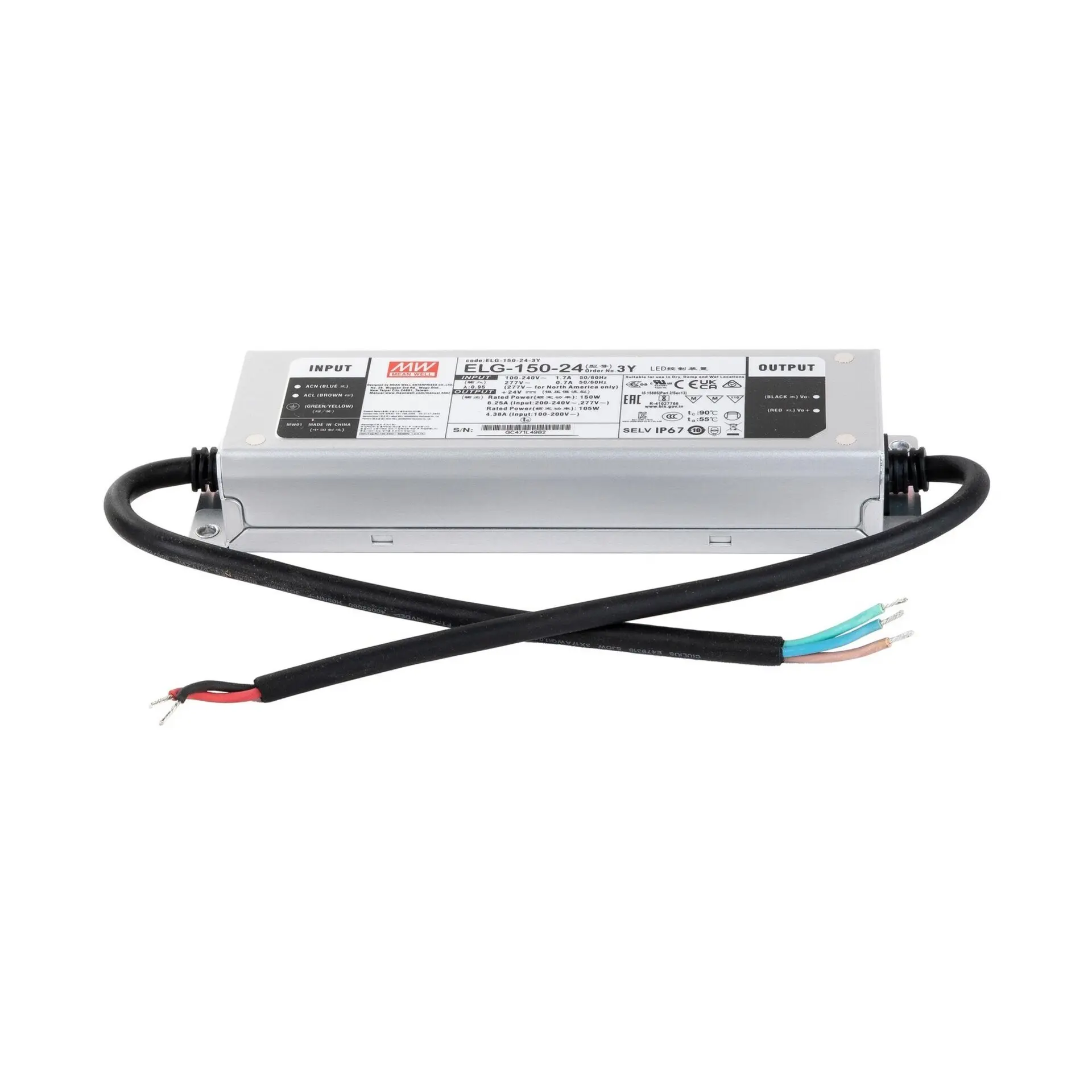 SLC MeanWell Driver ELG CV 24V 150W nestmívatelný IP67
