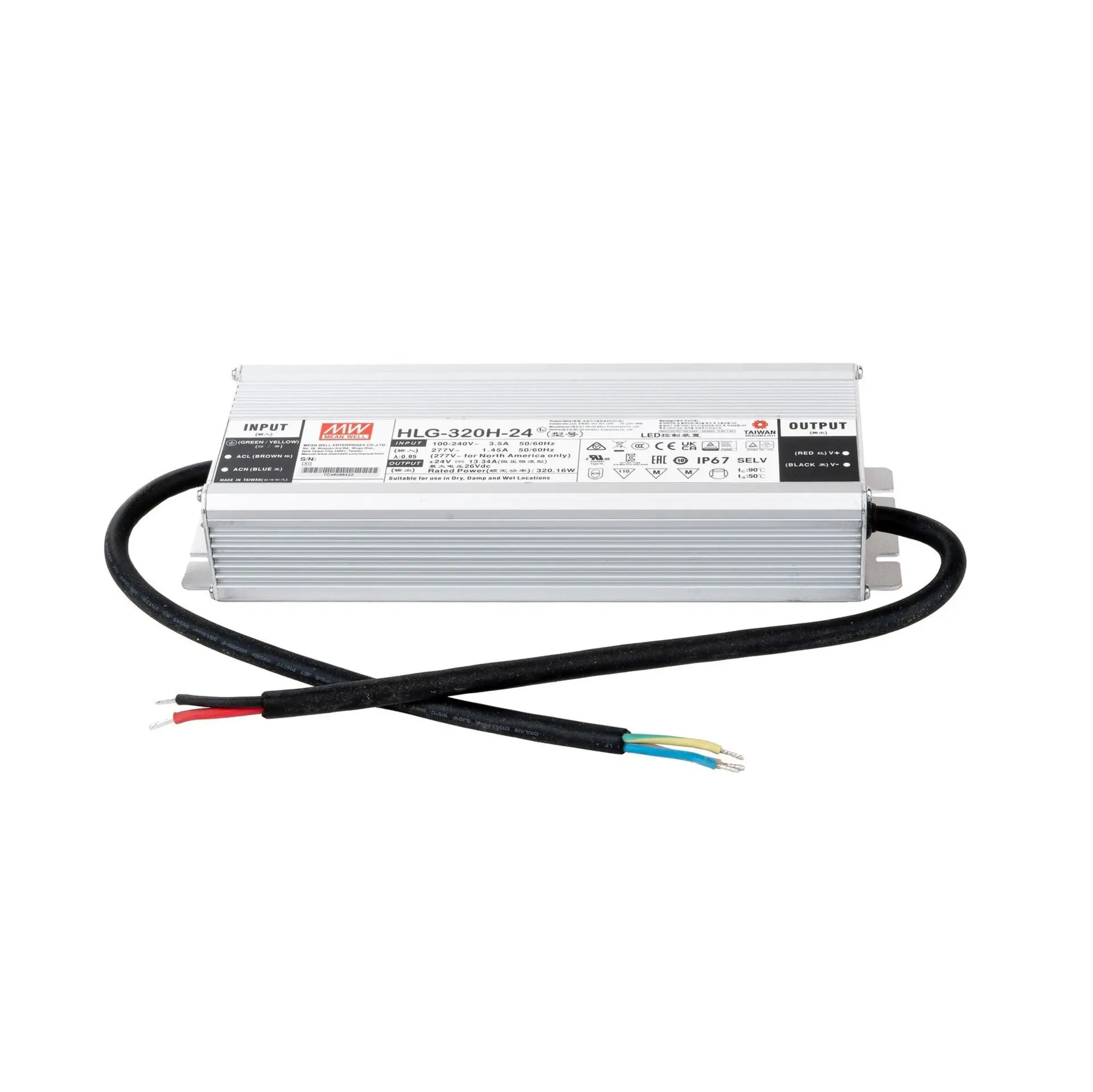 SLC MeanWell Driver HLG CV 24V 320W nestmívatelný IP67