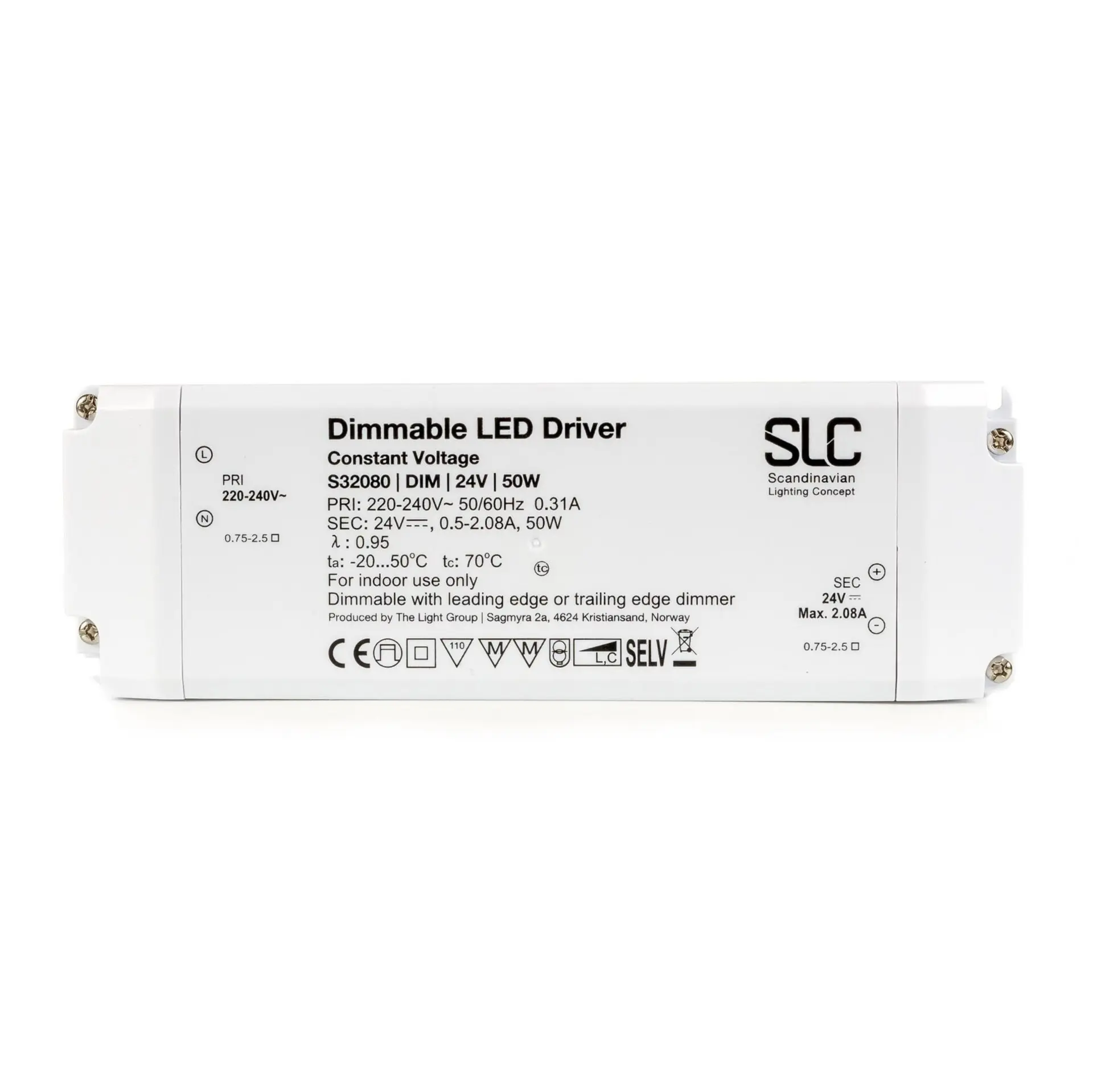 SLC Driver 24V 50W stmívatelný triak IP20