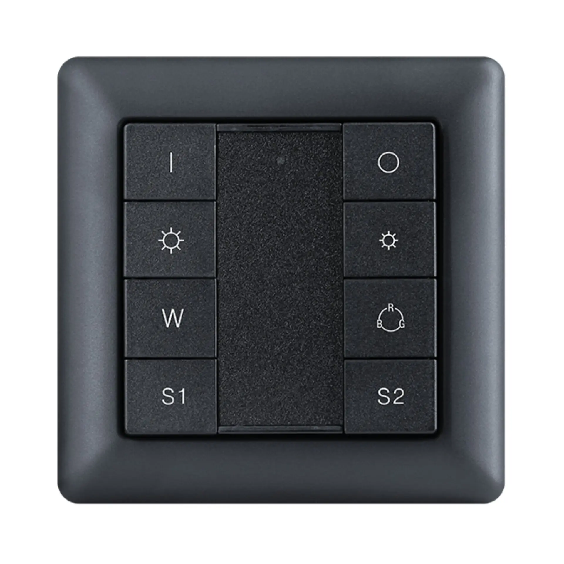 SLC SmartOne Zigbee RGB/RGBW nástěnný panel IP20 černý