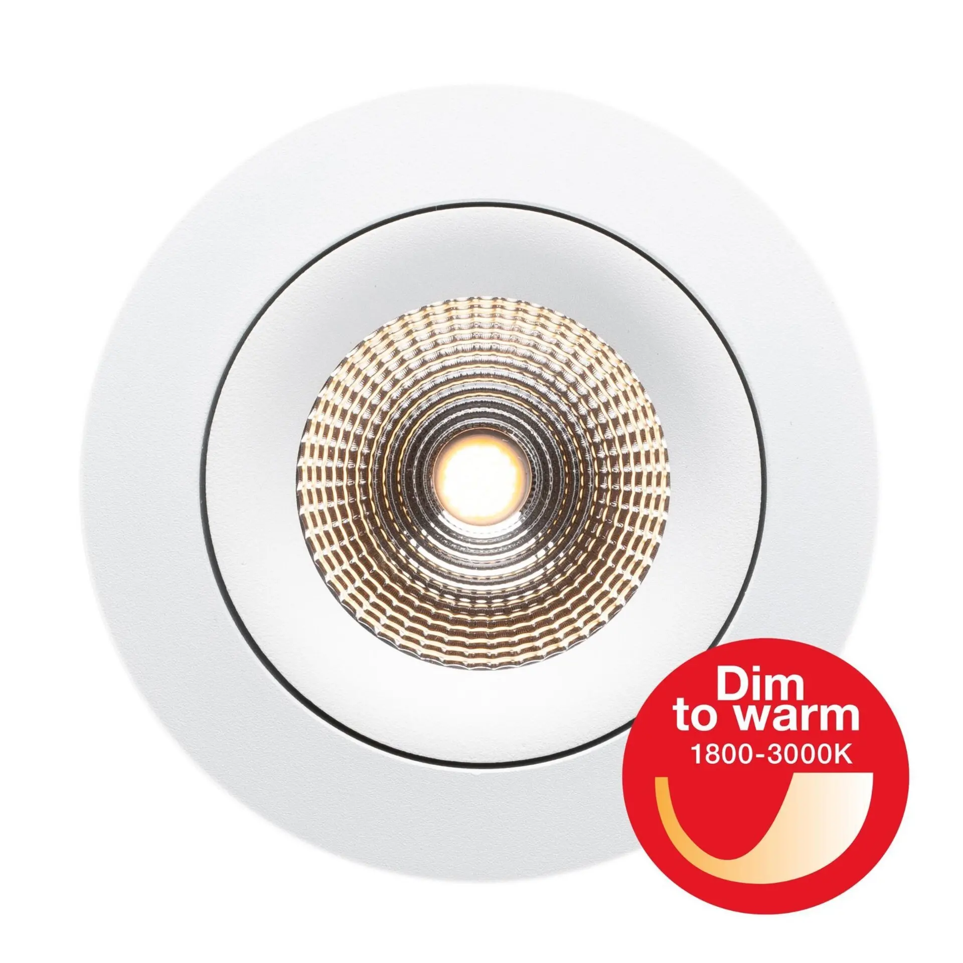 SLC vestavné LED svítidlo One360 DTW pr.68-83 mm bílé 444lm 1800-3000K Ra90 DALI IP44/IP20 36°