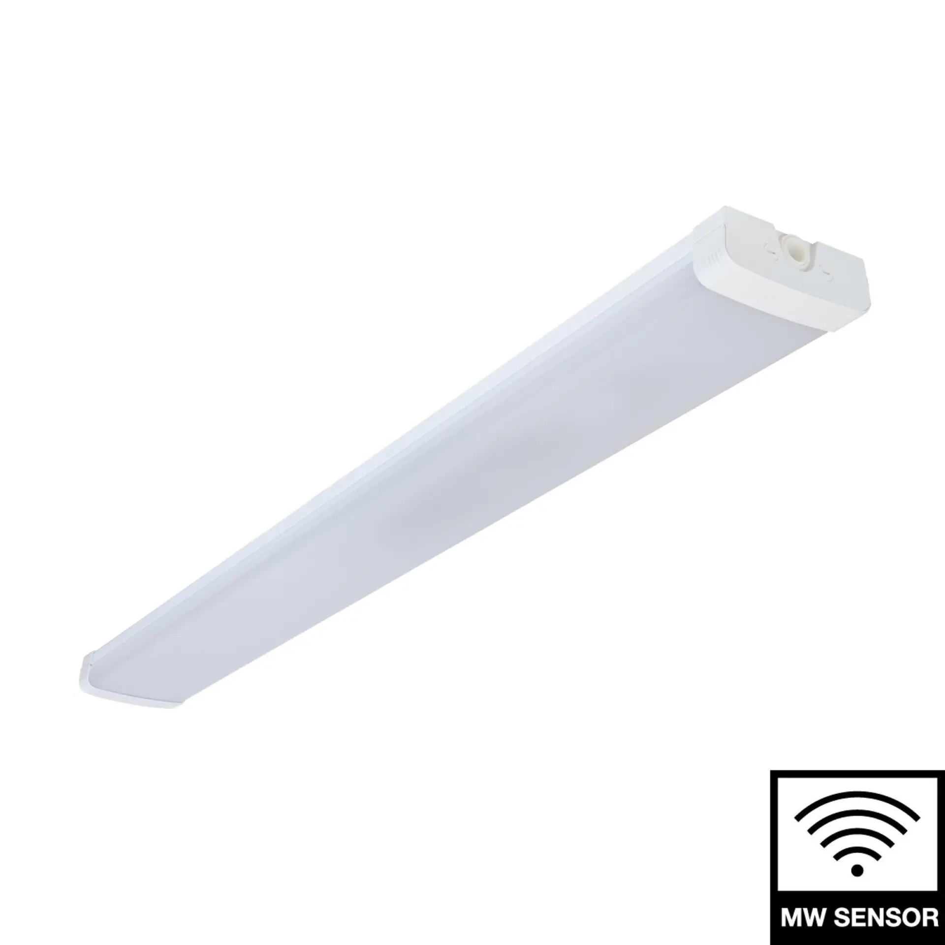 SLC LED stropní svítidlo UCL bílé 4985lm 3000/4000K Ra80 MW pohybové čidlo IP44