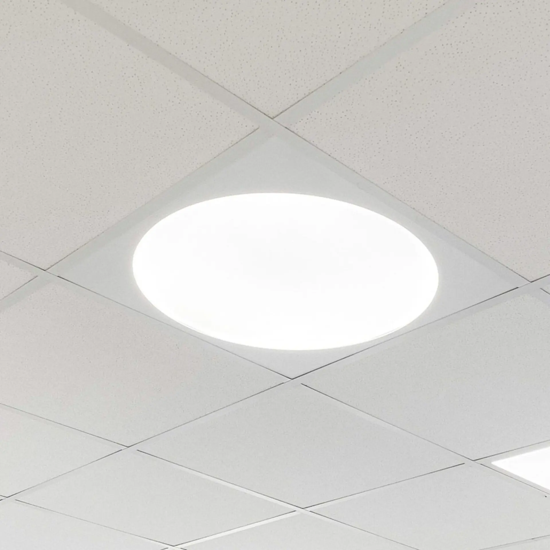 SLC Think 600x600 kruhový rám pro LED panel bílý