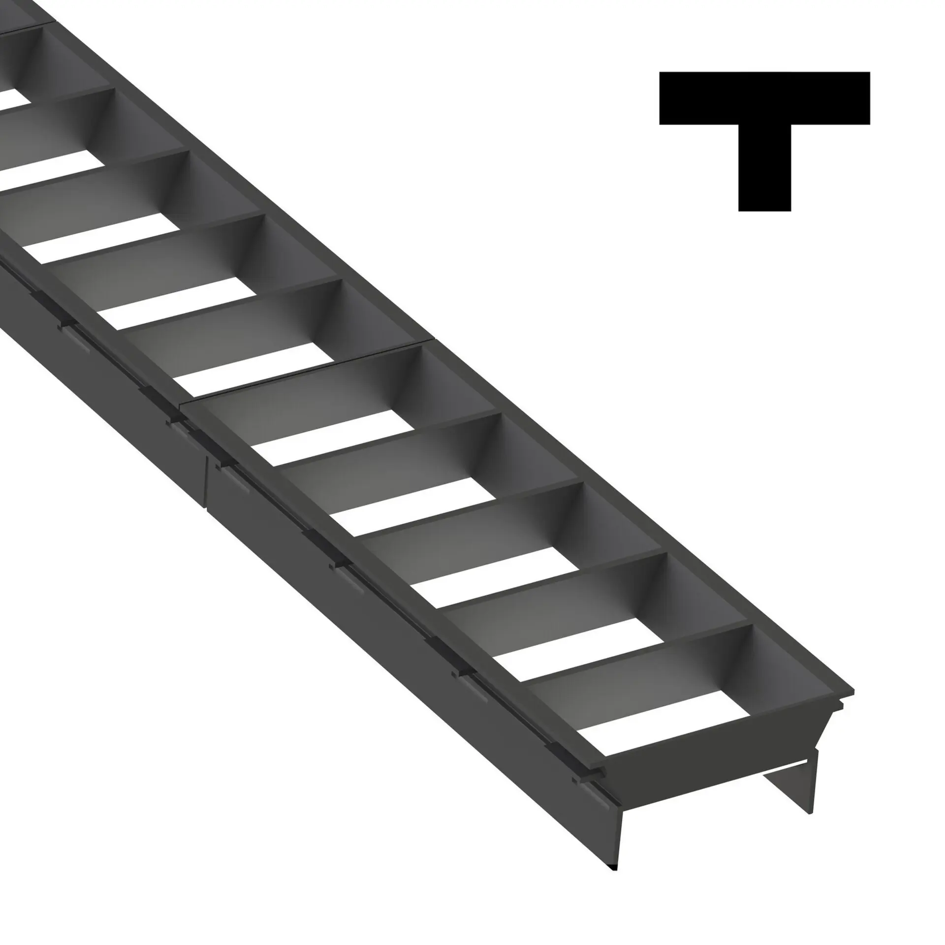 SLC SLC9544 LED svítidlo Click mřížka T spojka černá - TLG