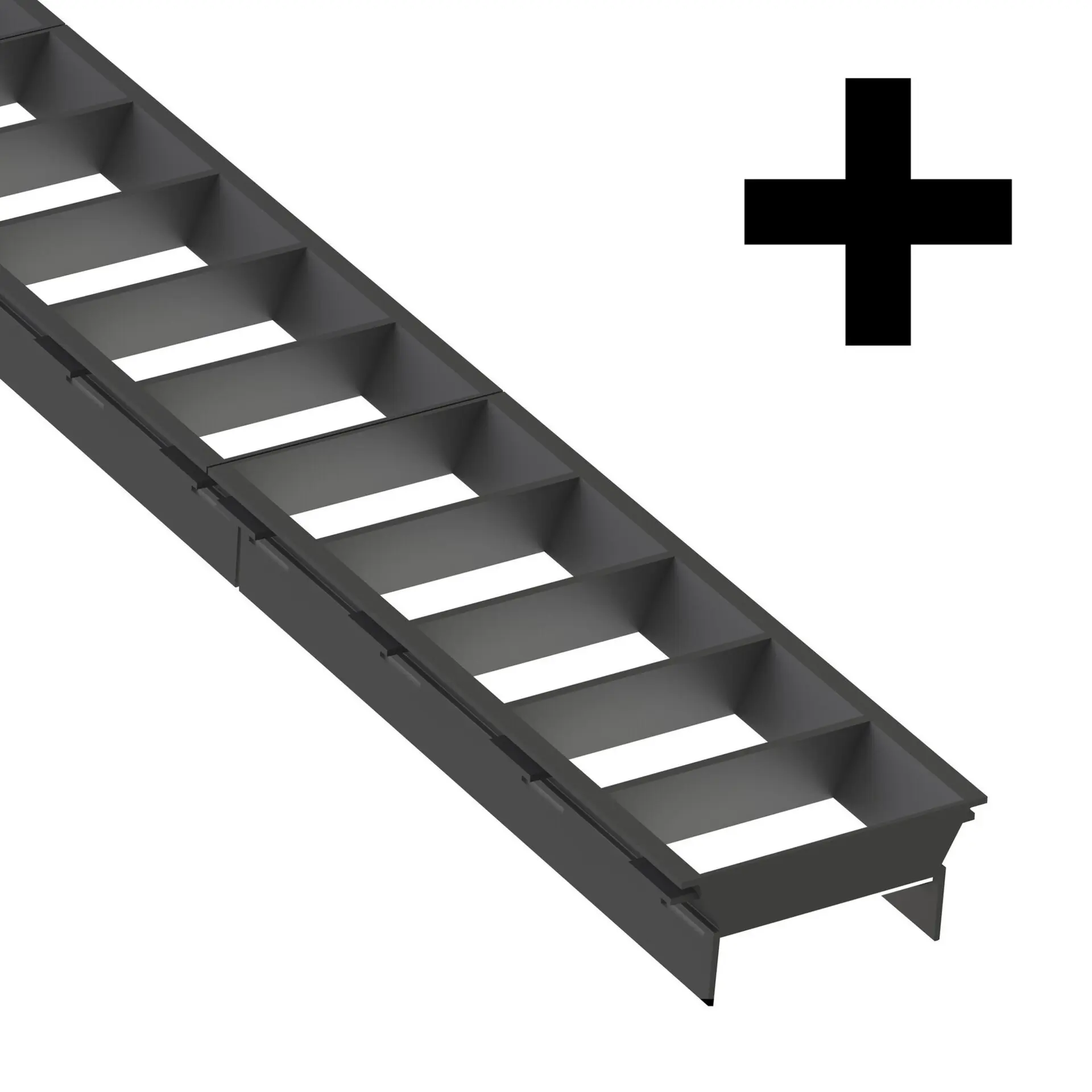 SLC SLC9545 LED svítidlo Click mřížka X spojka černá - TLG