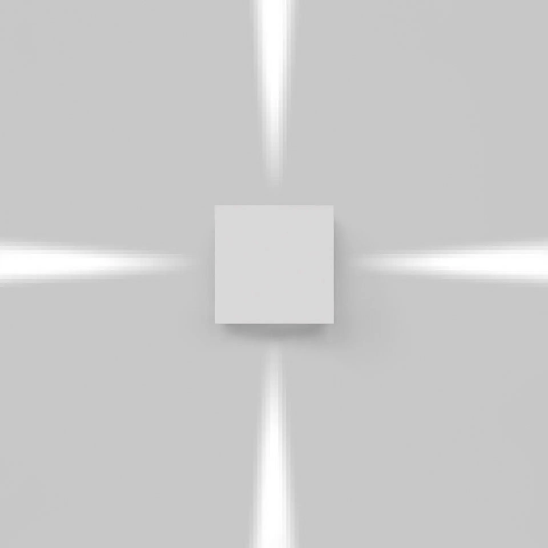 Artemide venkovní nástěnné svítidlo Effetto 14 Square 11 W 3000K 4 úzké paprsky antracit