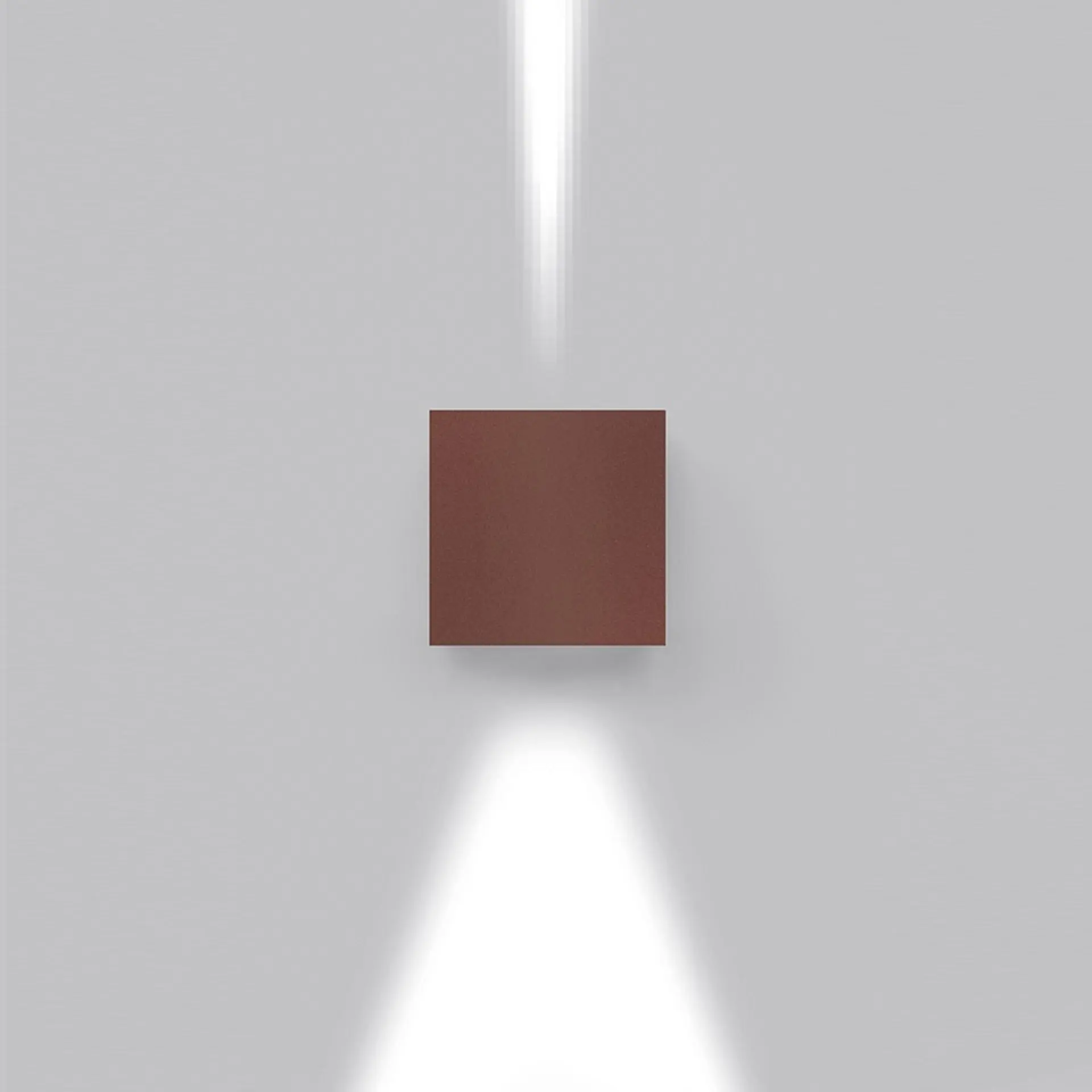 Artemide venkovní nástěnné svítidlo Effetto 14 Square 7 W 220-240 V 3000K rez