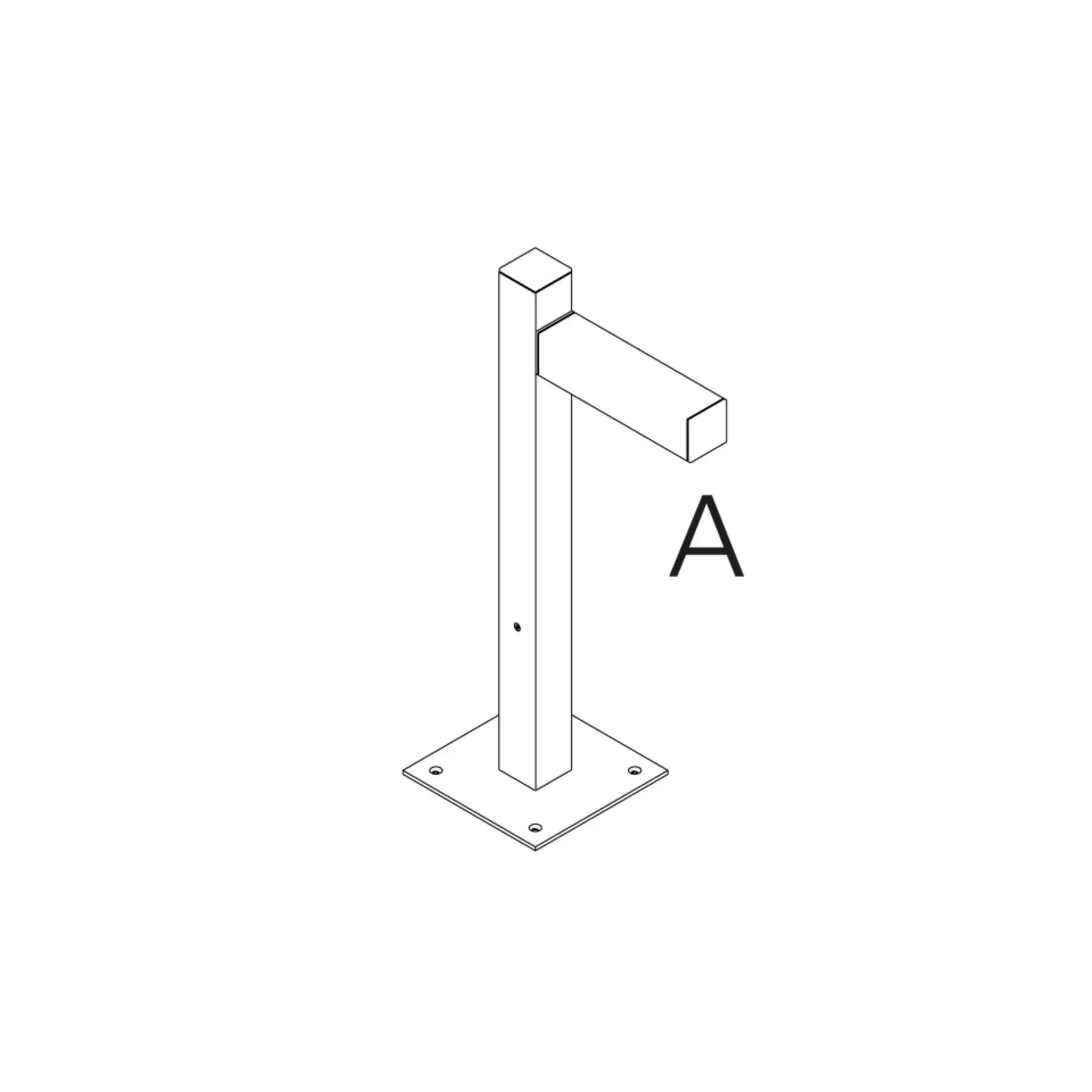 Artemide venkovní svítidlo Walking Pole 600 mm 1 hlavice