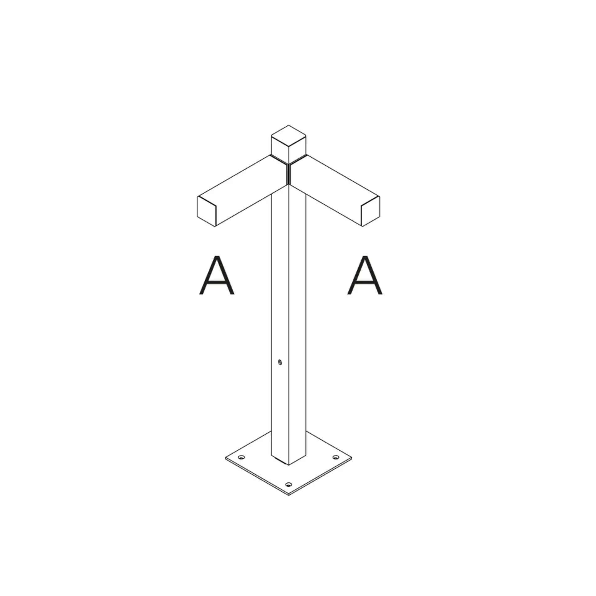 AR T4506B30 Walking - stojna 900 - 2x90° hlavy - A 90h - ARTEMIDE