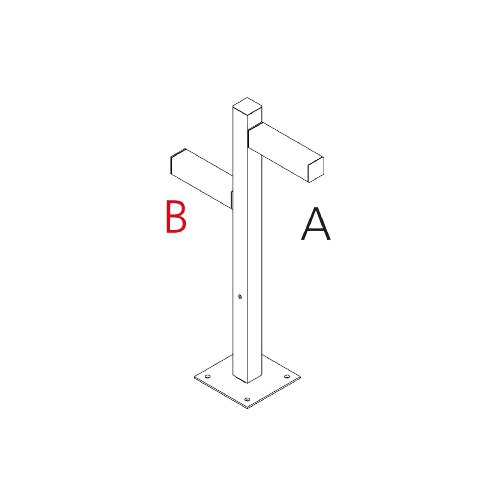 Artemide venkovní svítidlo Walking Pole 900 Architectural Outdoor, 2x180° hlavice