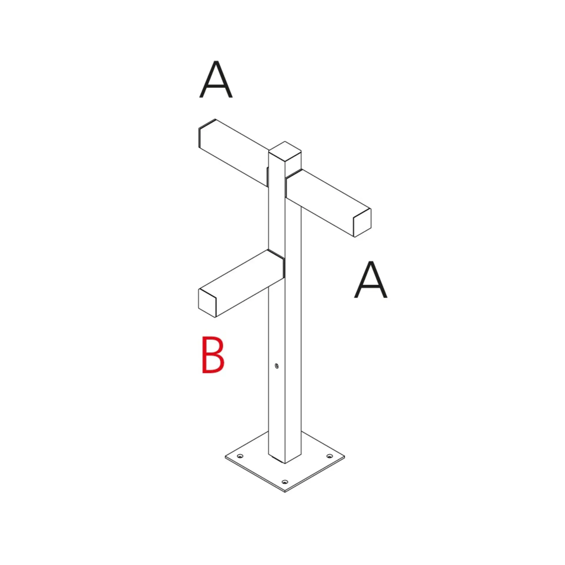 Artemide venkovní sloupek Walking Pole 900 Architectural Outdoor
