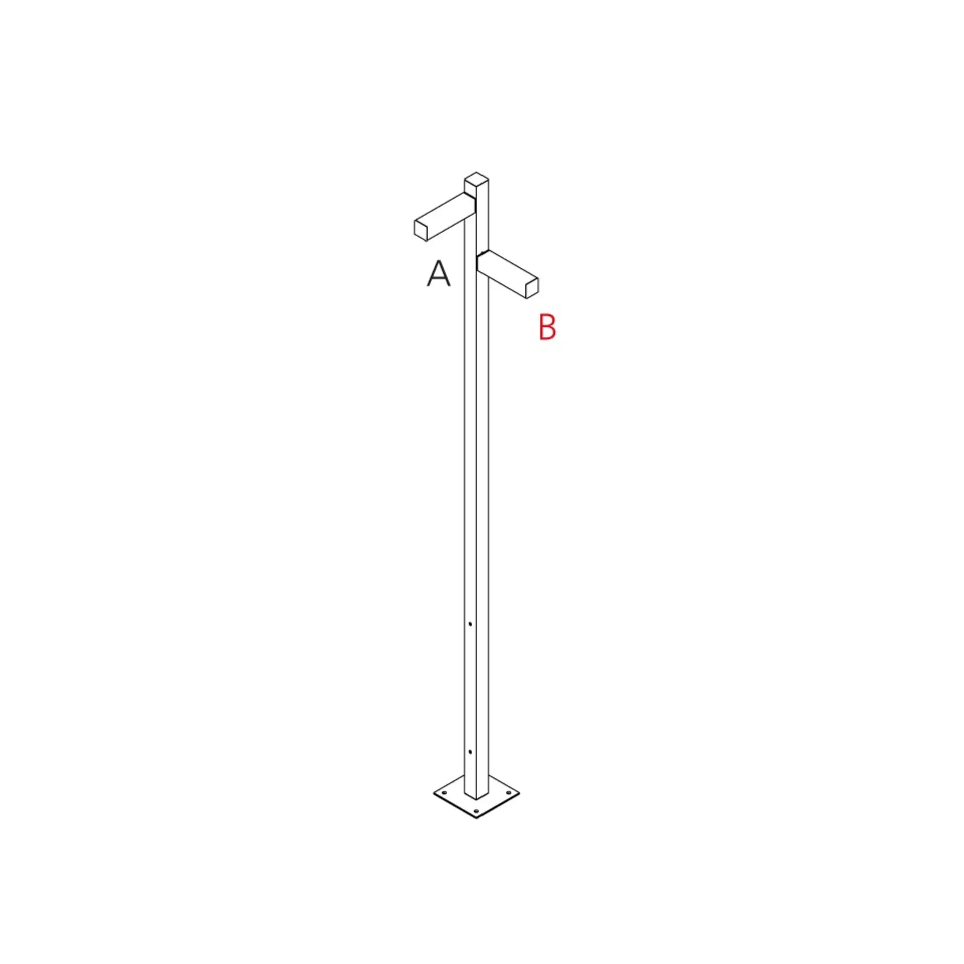 Artemide venkovní sloupkové svítidlo Walking Pole 2500 Architectural Outdoor