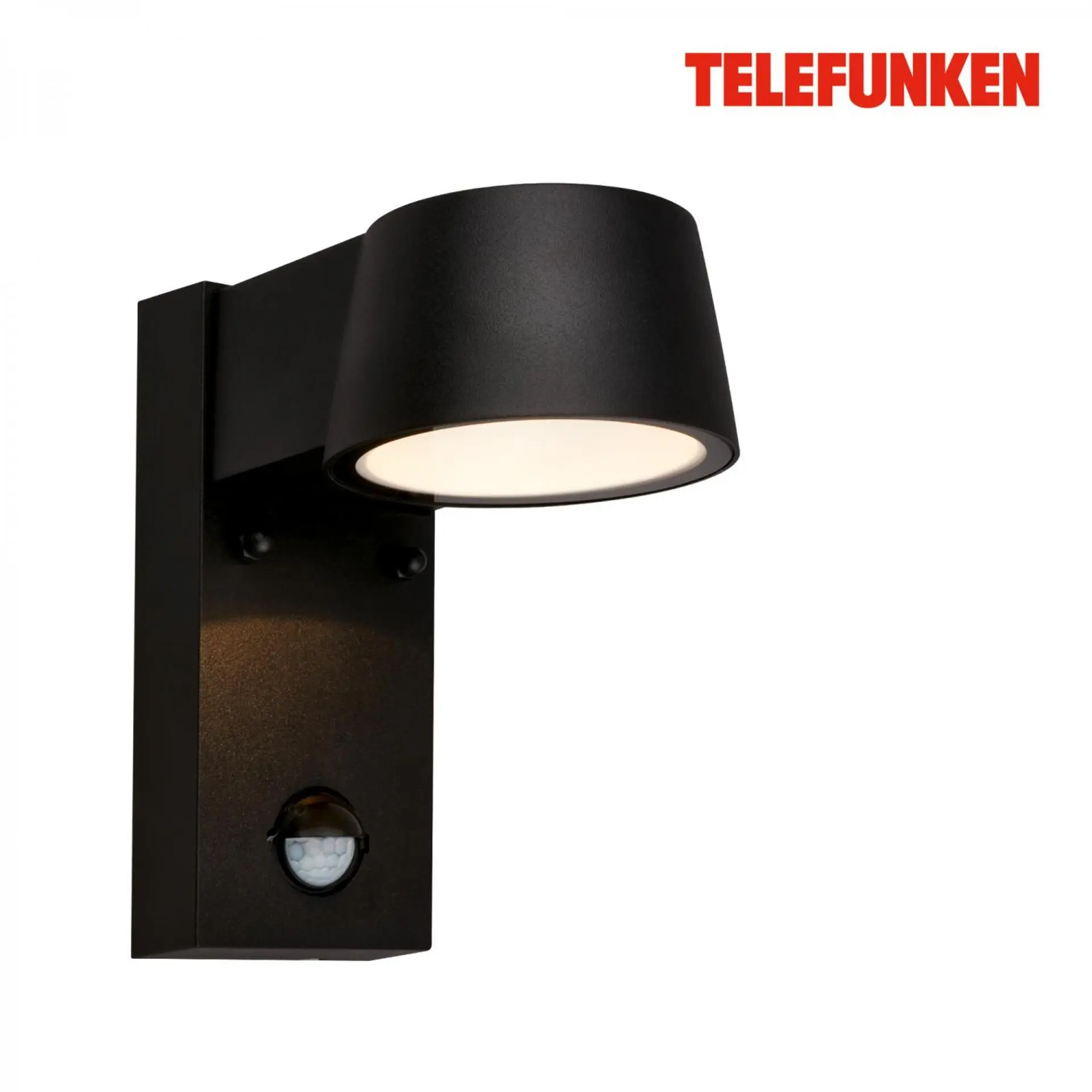 TF 323105TF TELEFUNKEN LED nástěnné svítidlo, pohybové čidlo, soumrakový senzor, černá - BRILONER