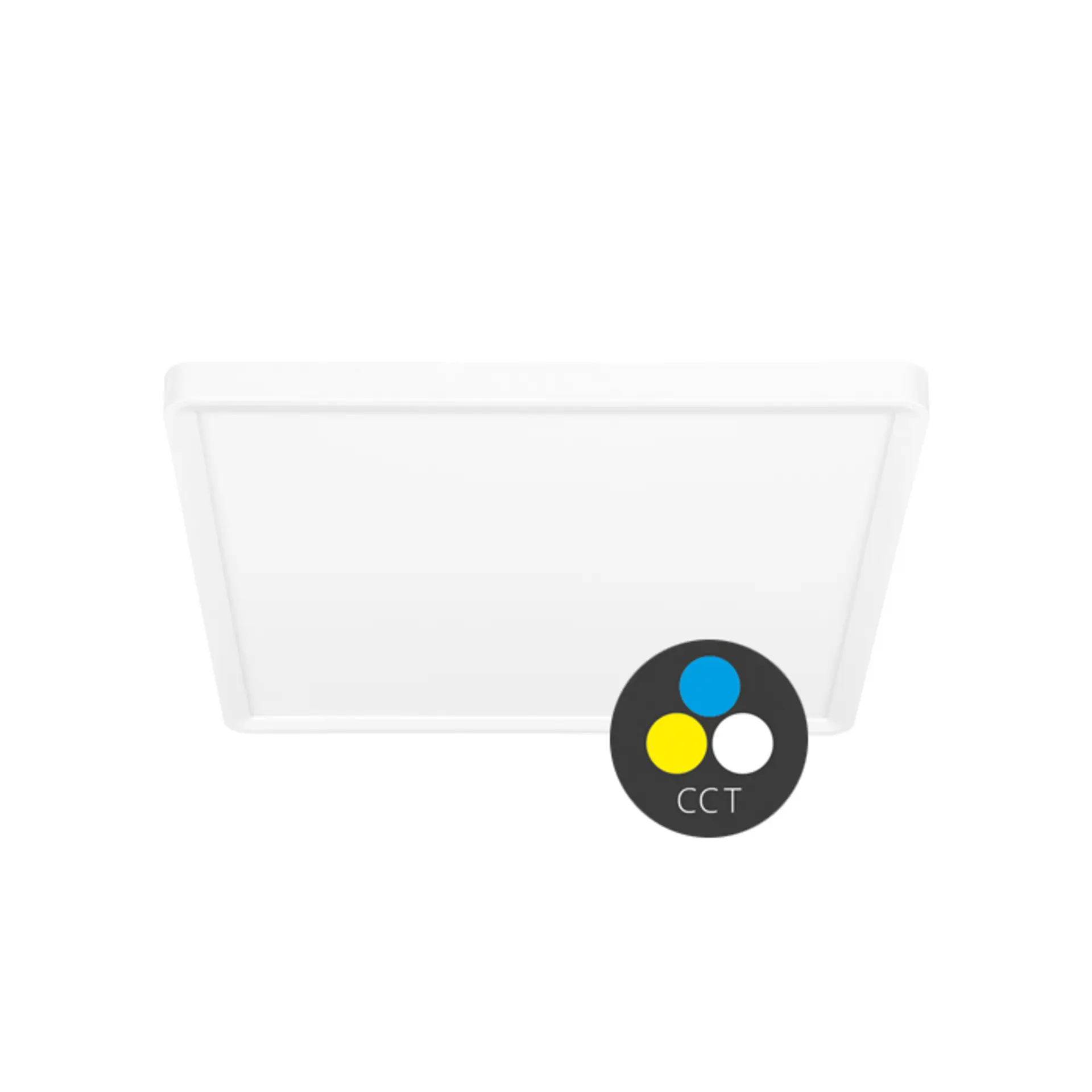 Ecolite LED svítidlo čtverec 24W 30cm CCT 2400lm IP40 bílý lem W008S-CCT/24W/BI