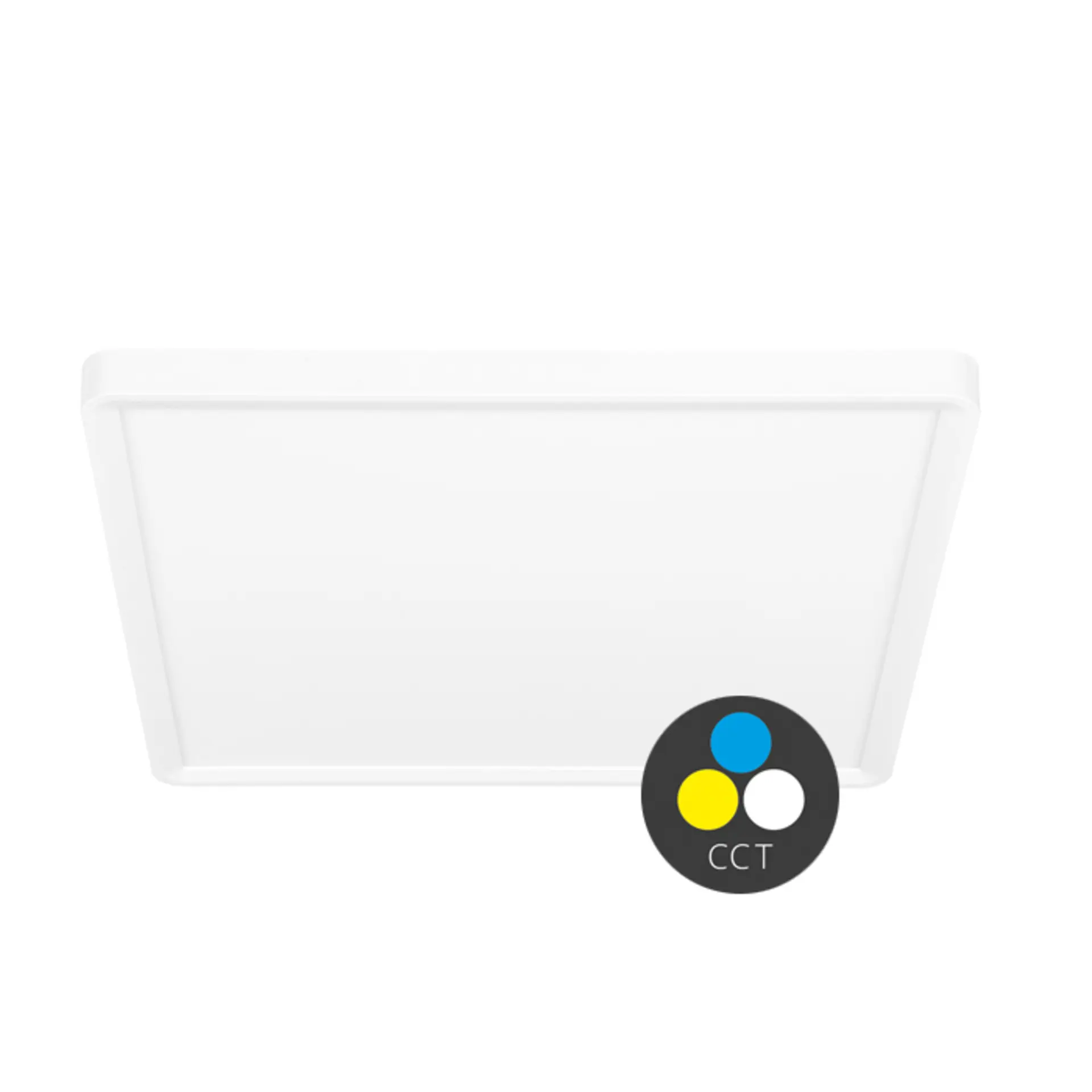 Ecolite LED svítidlo čtverec 32W 40cm CCT 3840lm IP40 bílý lem W008S-CCT/32W/BI