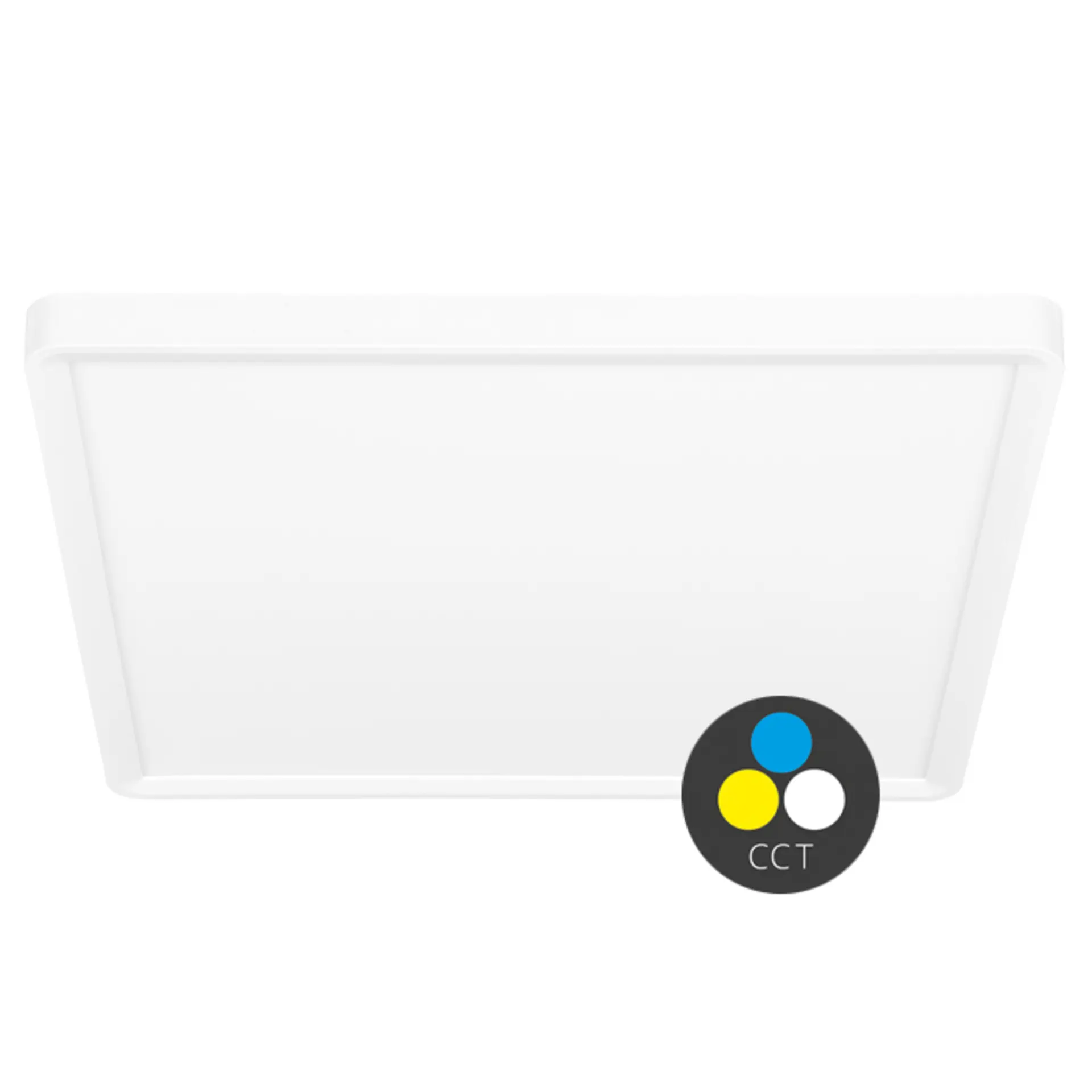 Ecolite LED svítidlo čtverec 40W 50cm CCT 4800lm IP40 bílý lem W008S-CCT/40W/BI