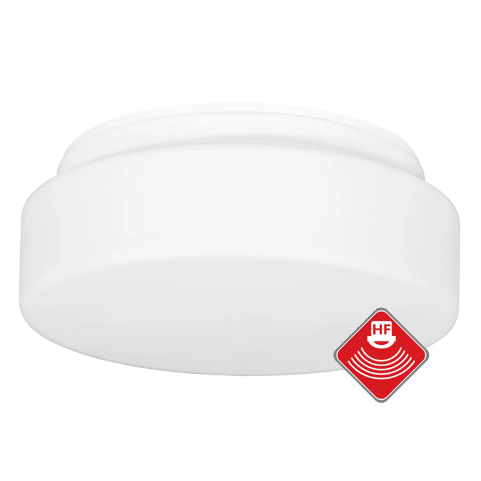 Ecolite Stropní svítidlo 1xE27 24,5cm IP44 HF senzor bílé W122-BI