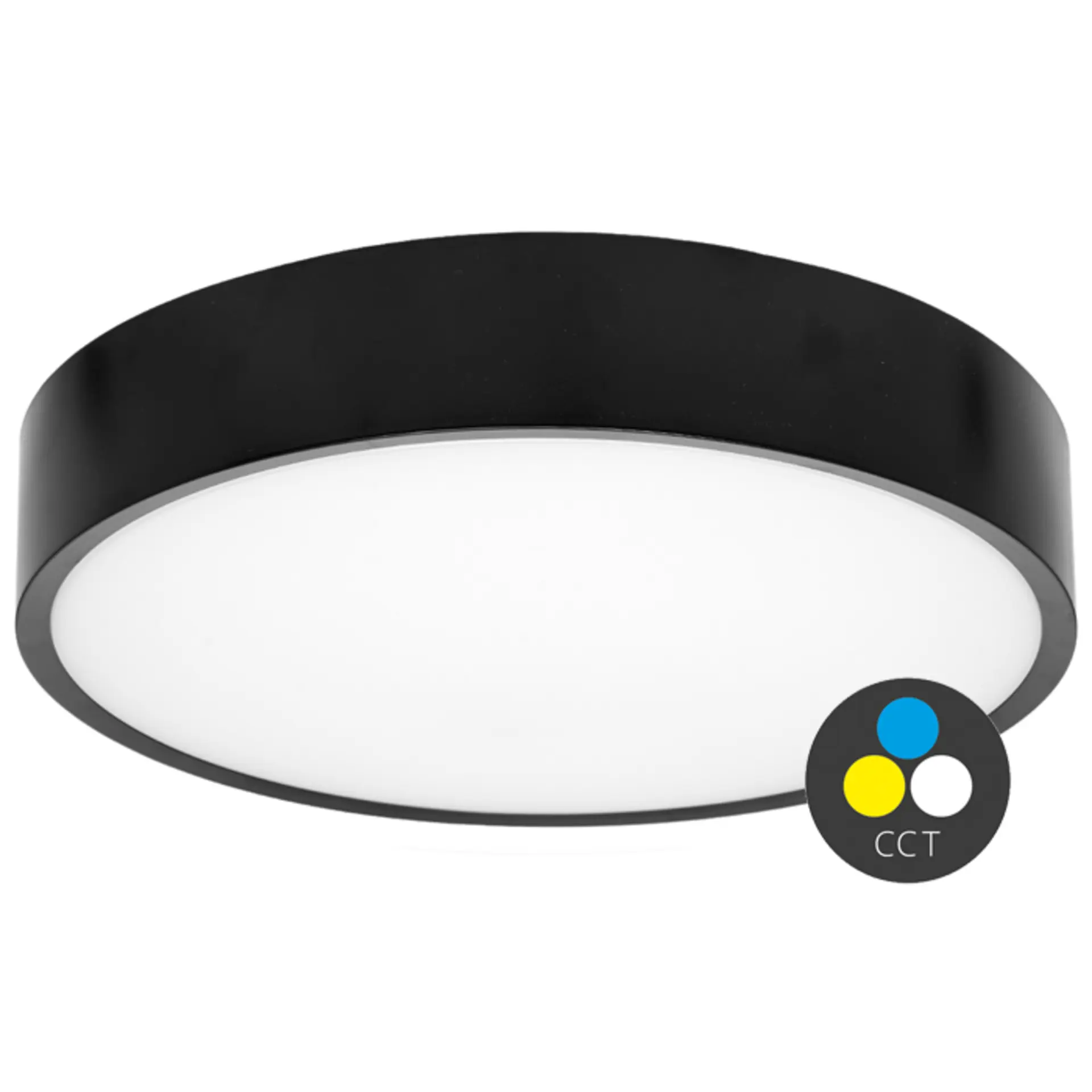 Ecolite LED svítidlo 25W, CCT, 2750lm, IP65, černá WMAT350-25W/CR