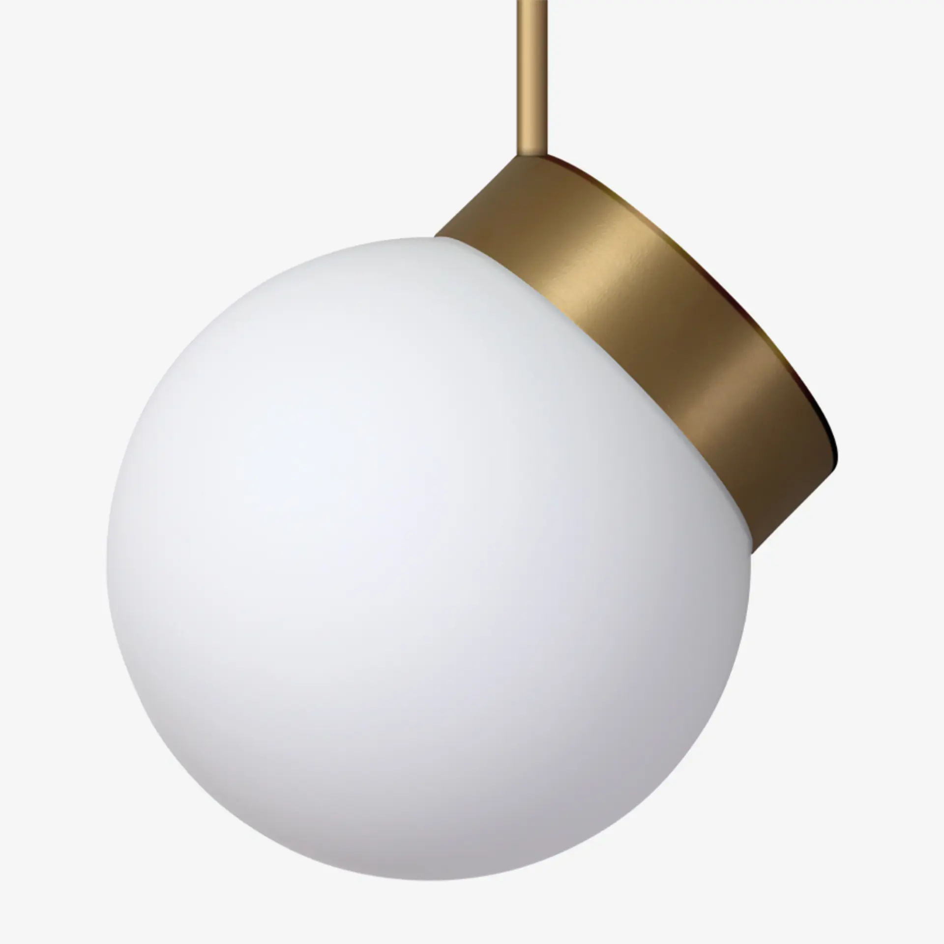 LUCIS závěsné svítidlo POLARIS ZTR 11,6W LED 4000K sklo mosaz opál ZTR.L2.280.74M DALI2 DALI