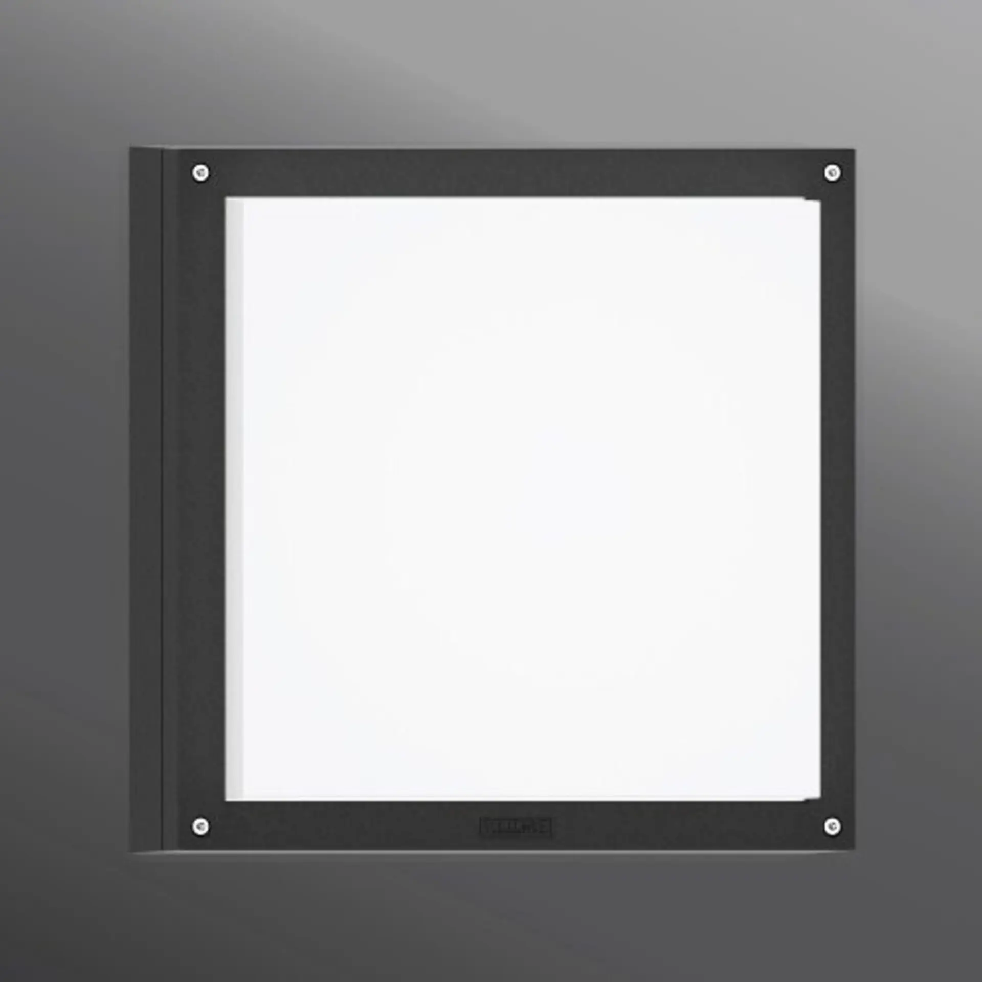 LIGMAN Stropní / nástěnné svítidlo PALETTA 3 LED 20W 496lm 3000K IP65 265x265mm černá RAL9011 VÝPRODEJ VZORKU